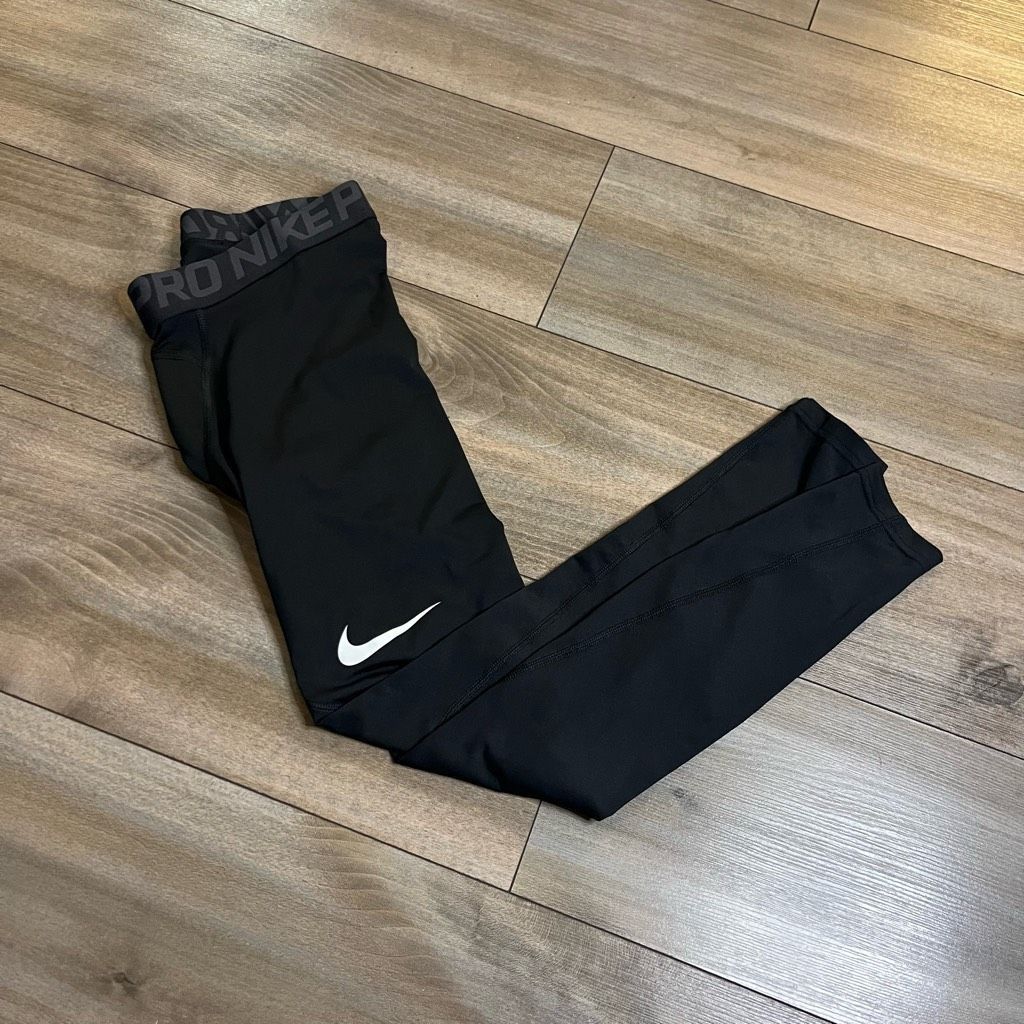 Nike Nike Black Athletic Leggings Men Small Bin L-116 Size US 32 / EU 48 - 1 Thumbnail