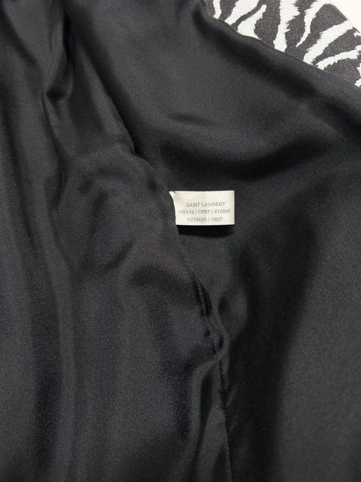 Saint Laurent Paris SS2016 1/1 Sample Zebra Leather Blazer Size US M / EU 48-50 / 2 - 4 Thumbnail