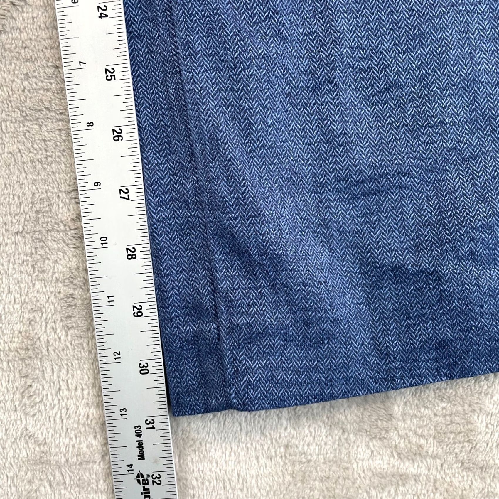 Banana Republic Banana Republic Linen-Blend Wide-Leg Pleated Trouser Women 4 Blue NWOT 00 Size 27" / US 4 / IT 40 - 6 Thumbnail