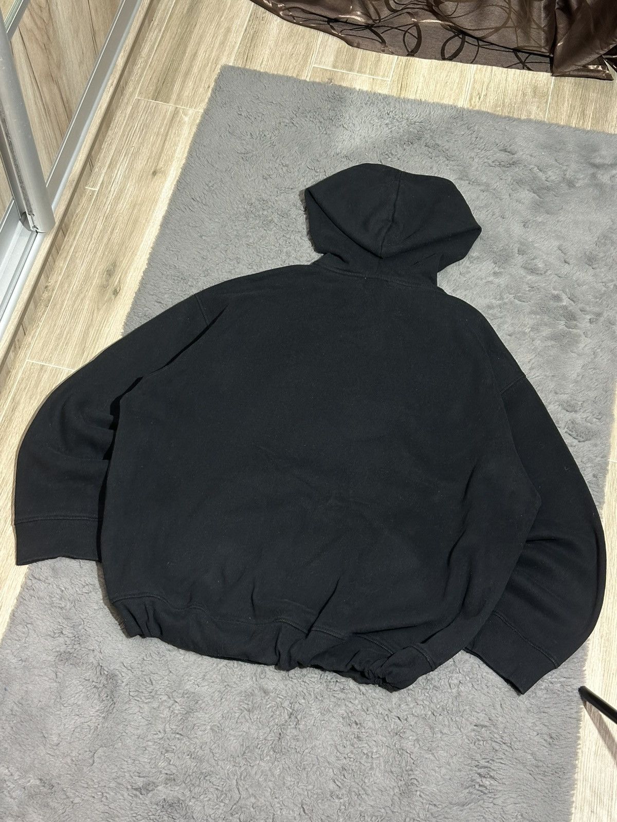 The Recycled Planet RAEY Designer Oversized Boxy-fit Black Hoodie Size US XL / EU 56 / 4 - 4 Thumbnail