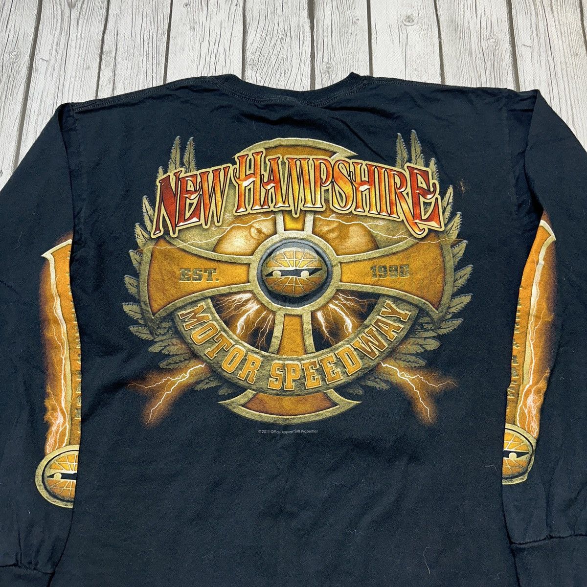 Gildan New Hampshire Motor Speedway long sleeve tee Size US L / EU 52-54 / 3 - 4 Thumbnail