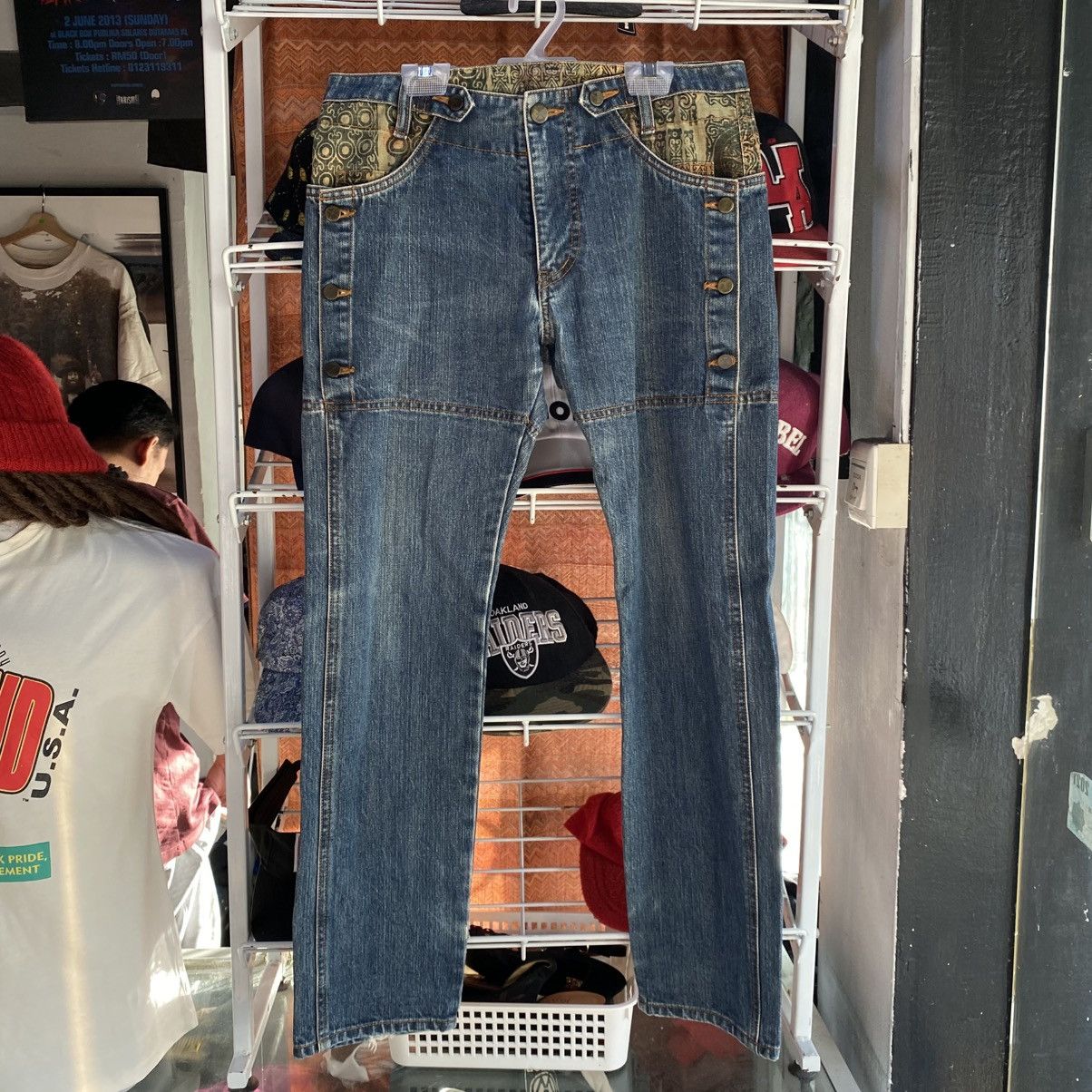 Final Home Final Home Side Button Patchwork Jeans — Rare Japanese Denim Size US 30 / EU 46 - 1 Thumbnail