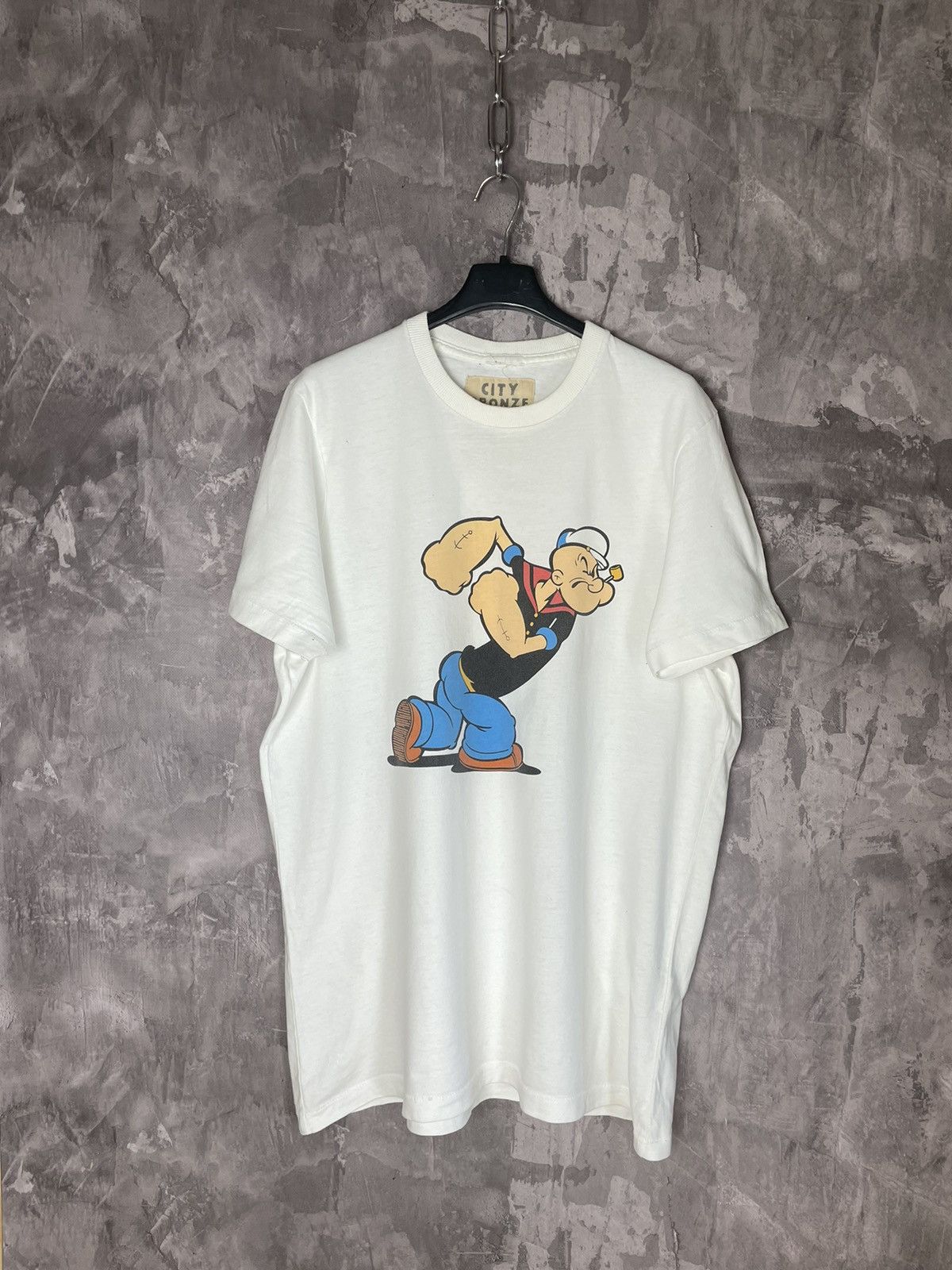 Cartoon Network × Vintage Vintage Popeye Movie Cartoon Humor Printed T shirt Size US XL / EU 56 / 4 - 1 Thumbnail