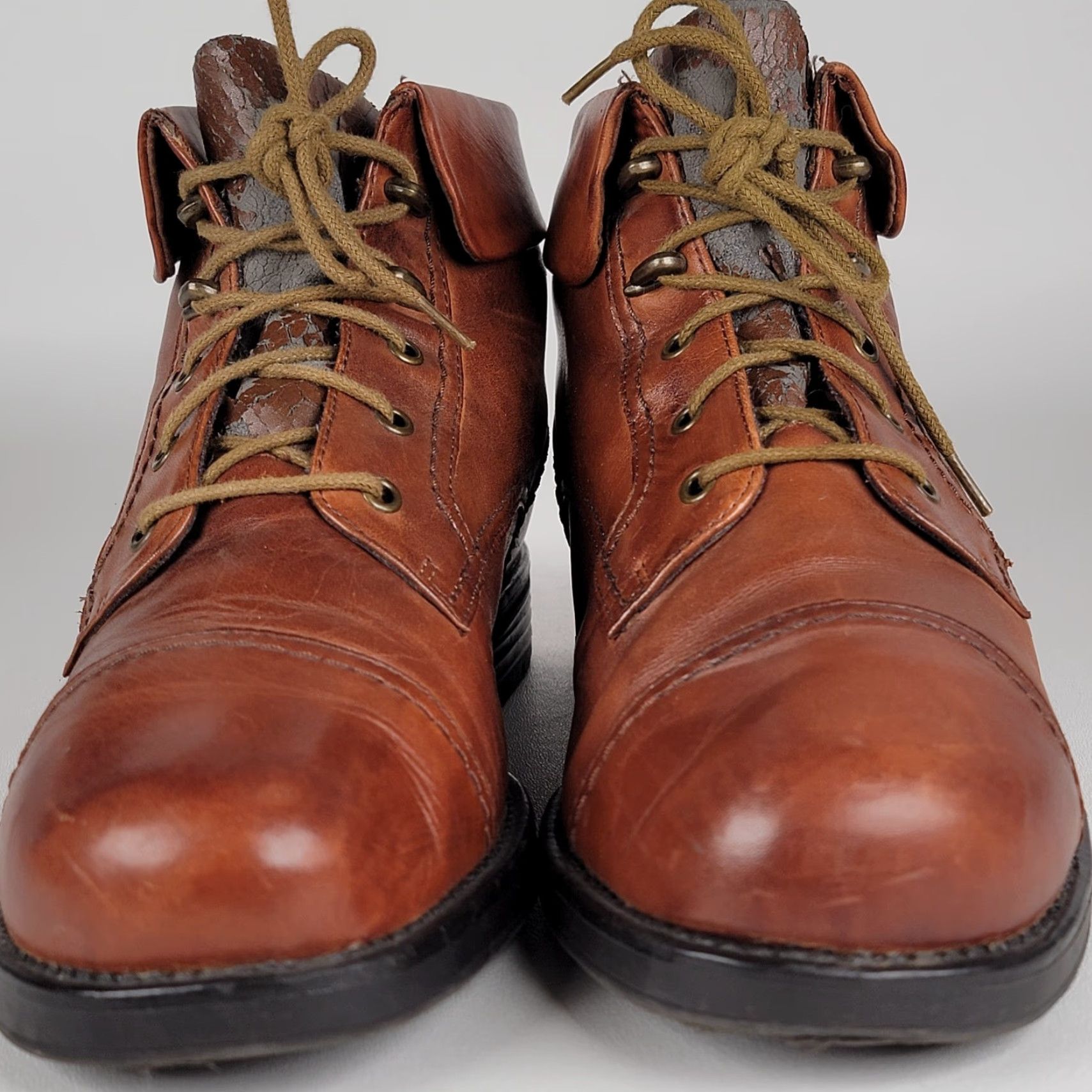 Vintage Earth Spirit Ankle Bootie Women Brown 10 Casual Workwear Indoor Outdoor Low Heel Round Toe Zip Strap Rope Vintage No N/A Size ONE SIZE - 2 Thumbnail