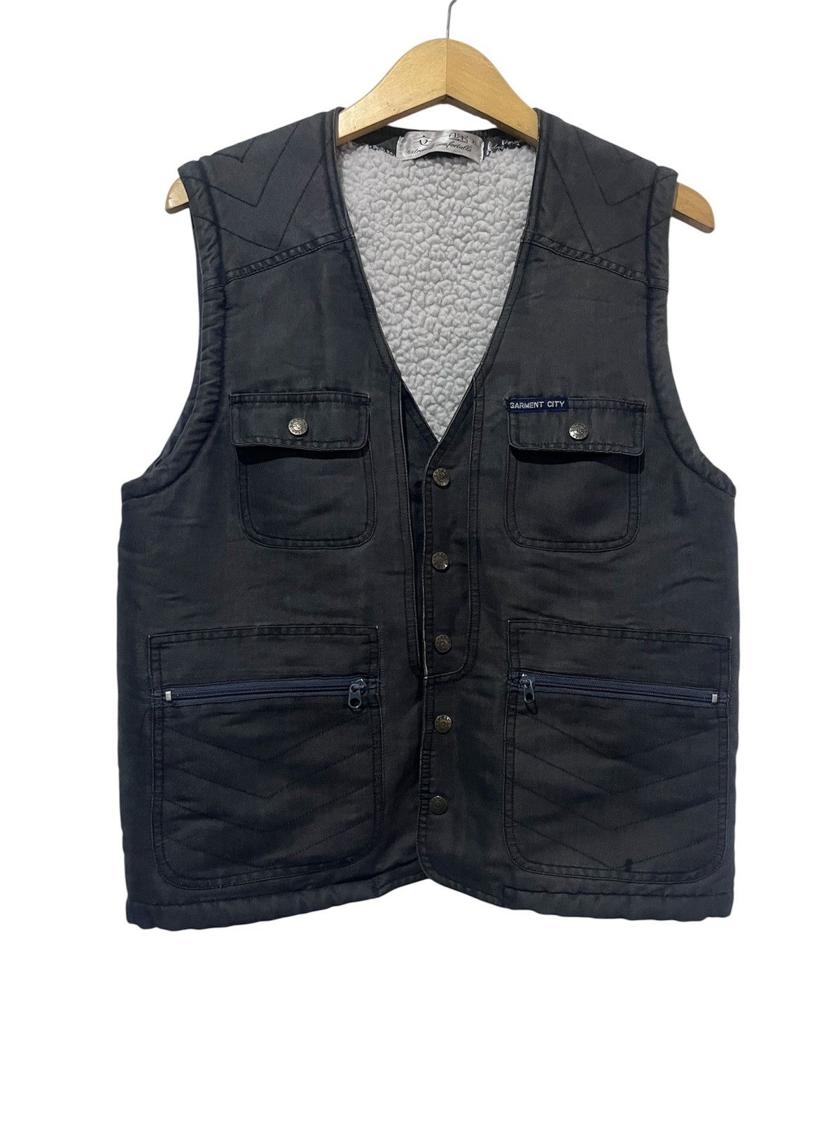 Engineered Garments VTG 90’s GARMEN CITY Vest Sherling Jacket Size US L / EU 52-54 / 3 - 2 Thumbnail