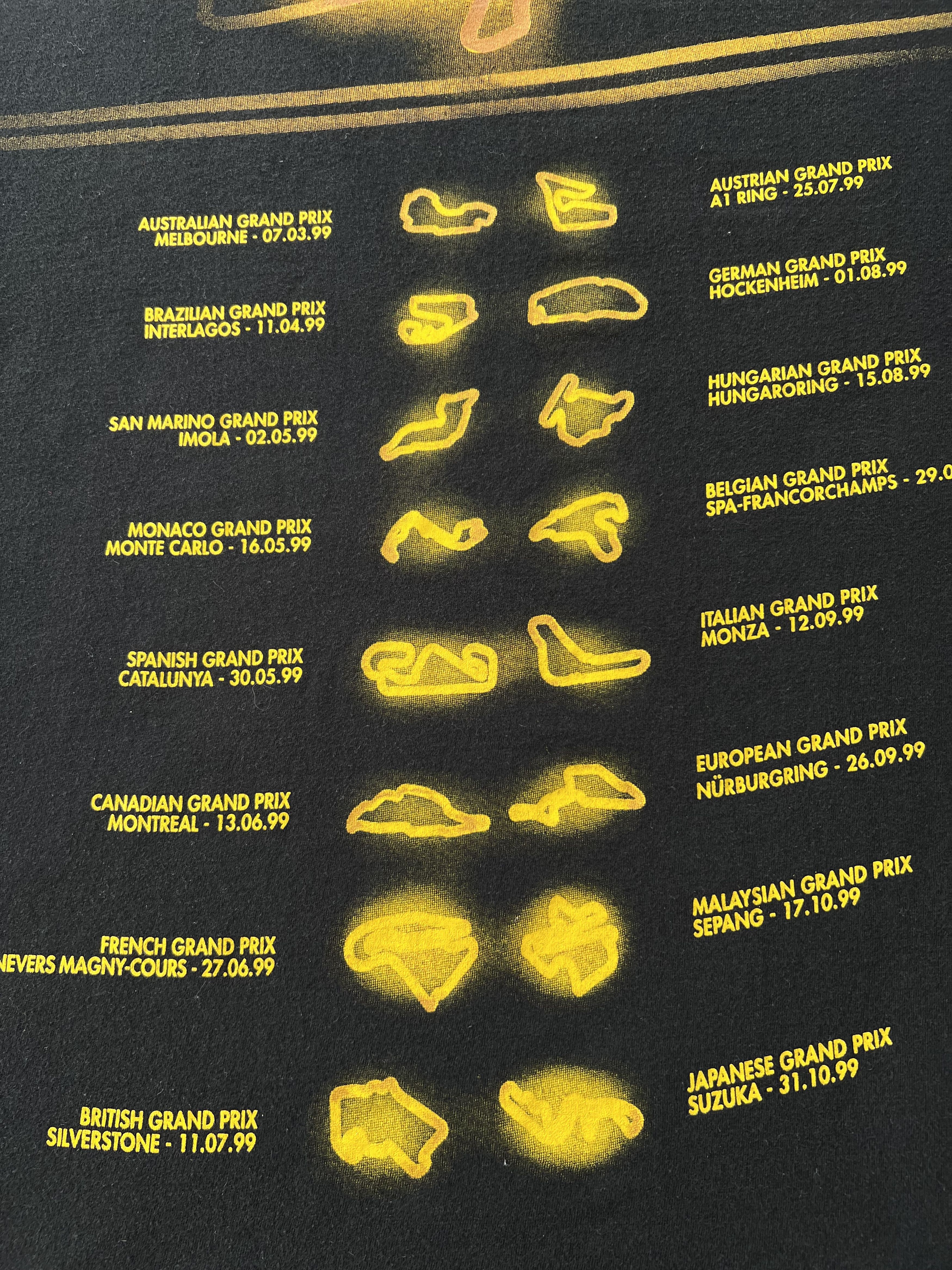 Formula 1 Vintage 1999 Michael Schumacher Ferrari Formula 1 F1 T-shirt Size US L / EU 52-54 / 3 - 19 Thumbnail
