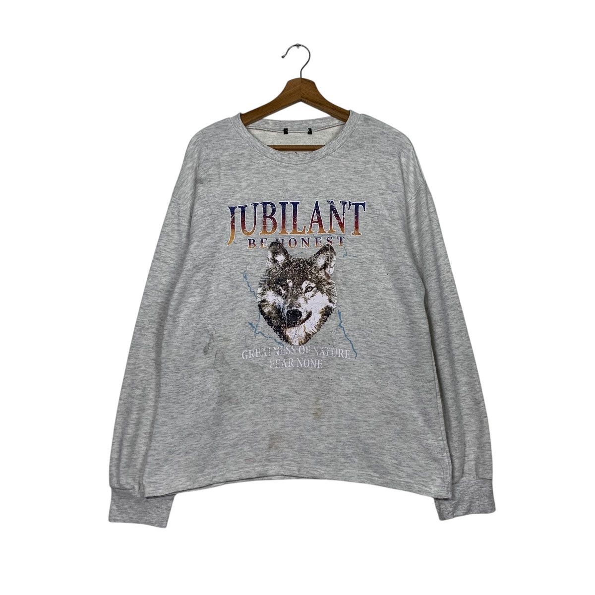 Japanese Brand Jubilant Be Honest Crewneck Sweatshirt Size US L / EU 52-54 / 3 - 1 Thumbnail