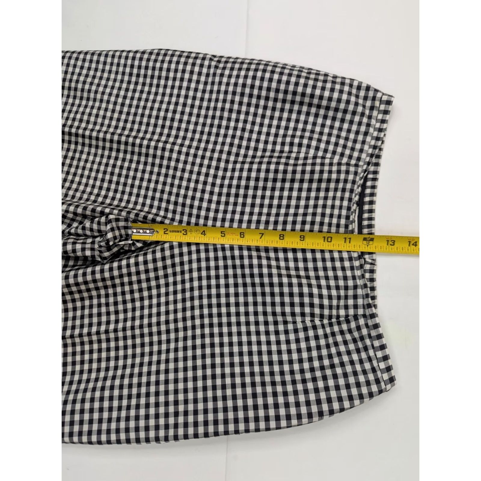 Preston & York VINTAGE Preston York 100% Silk Gingham Check Pants Women M Black White Retro Shirt Pants Female M 30x27 Womens 90s Retro Size 32" / US 10 / IT 46 - 5 Thumbnail