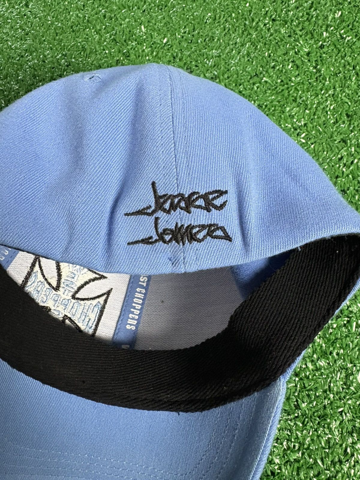 Japanese Brand × Vintage × West Coast Choppers Vintage West Coast Choppers Blue Embroidered hat Size ONE SIZE - 4 Thumbnail