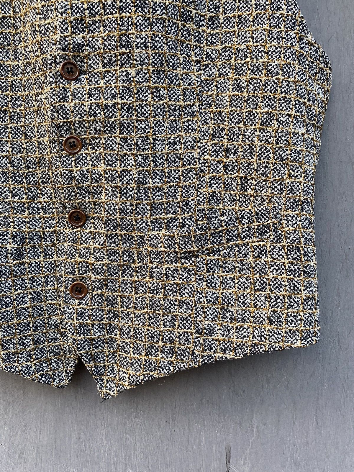 Kenzo Kenzo Homme Vintage classic tweed vest size L Size US L / EU 52-54 / 3 - 7 Thumbnail