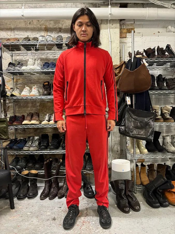 Designer × Dries Van Noten × Vintage Dries Van Noten Full Zip Demon Black & Red Sweatpants Size US 32 / EU 48 - 2 Thumbnail