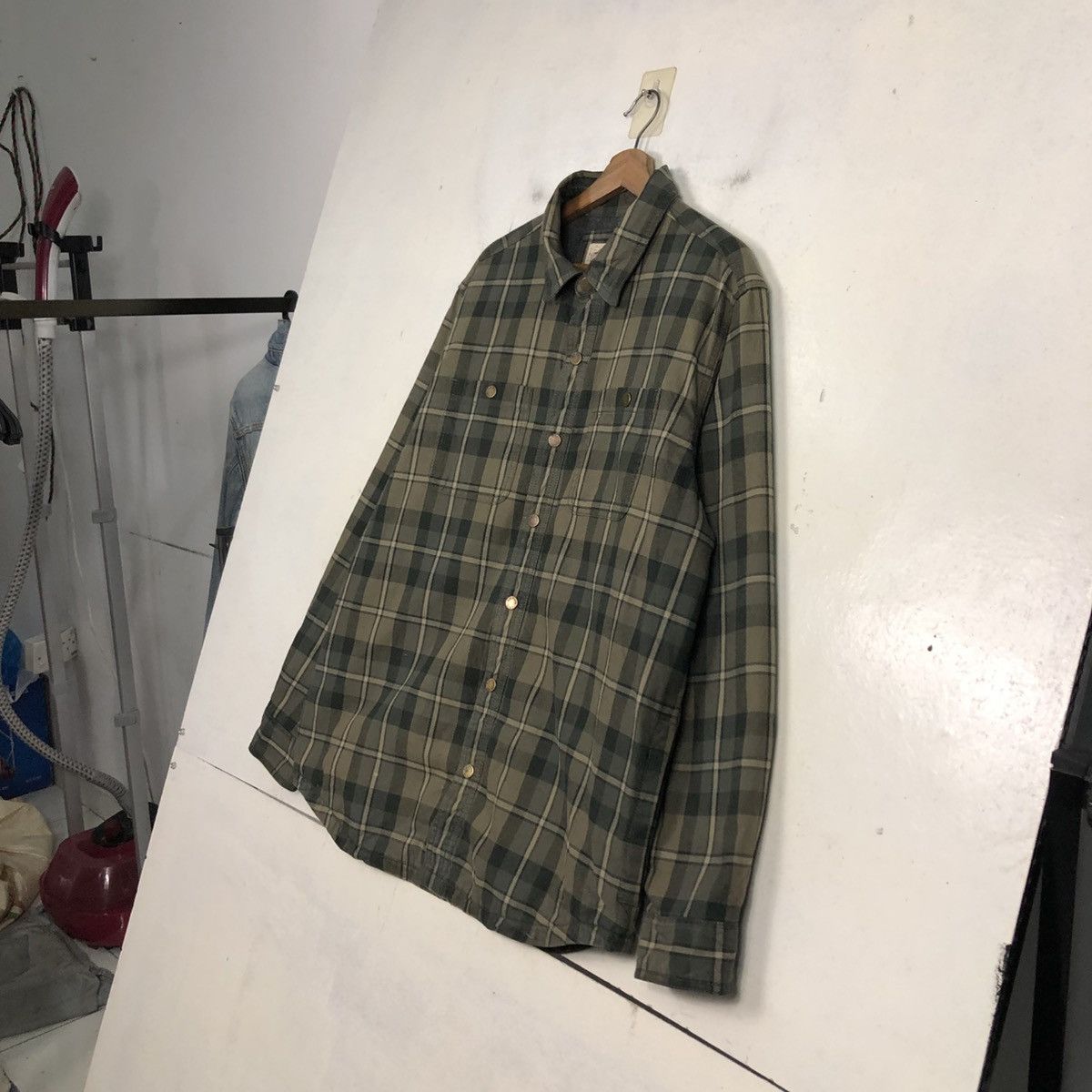 Japanese Brand Vintage Chore Jacket Plaid Blanket Katahdin Iron Work Tartan Size US M / EU 48-50 / 2 - 4 Thumbnail