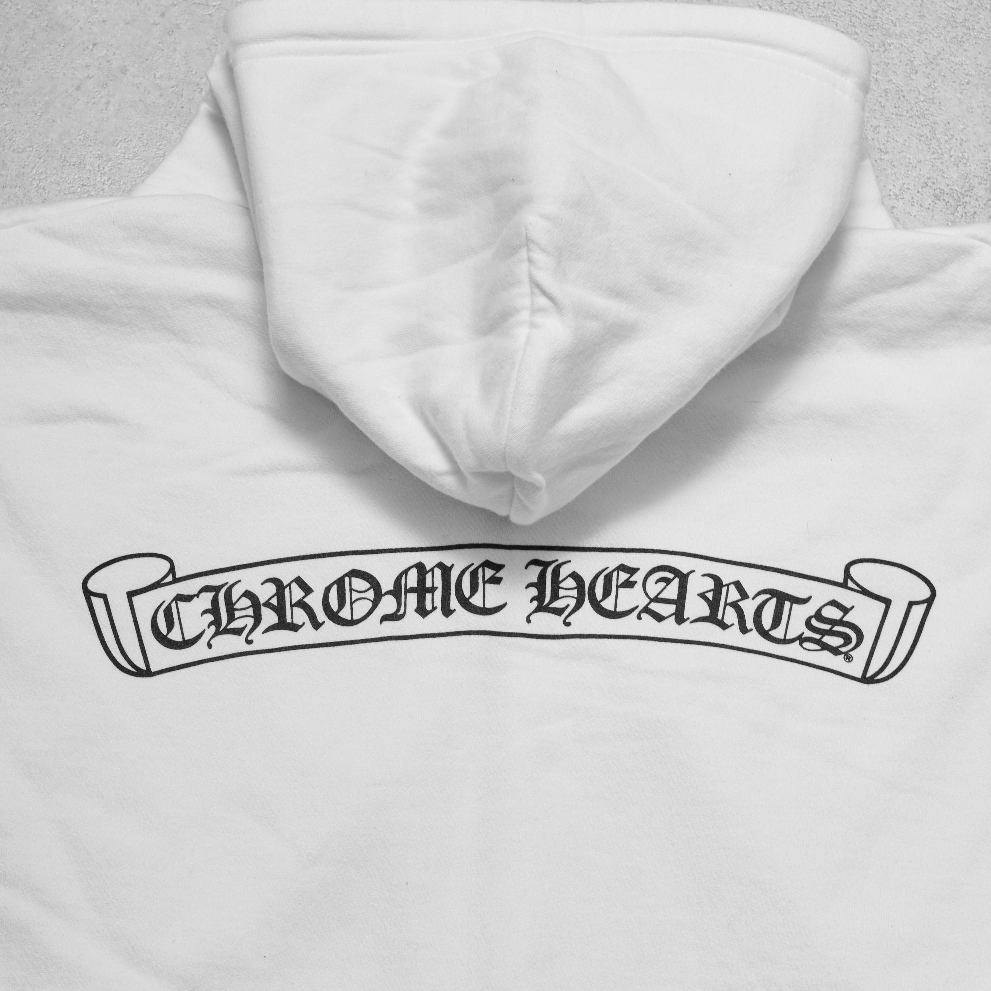 Chrome Hearts Chrome Hearts Scroll Floral Cross Sleeve Zip Up Hoodie Size US L / EU 52-54 / 3 - 8 Thumbnail