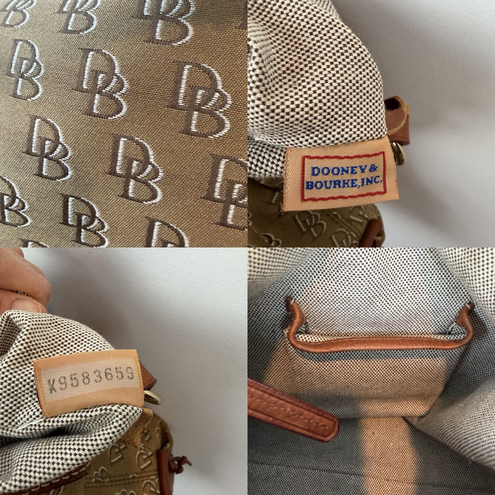 Dooney & Bourke Dooney & Bourke Monogram Hobo Bag Prairie Winds Anniversary Brown Leather Monogram Zipper Bag Women Medium Size ONE SIZE - 9 Thumbnail
