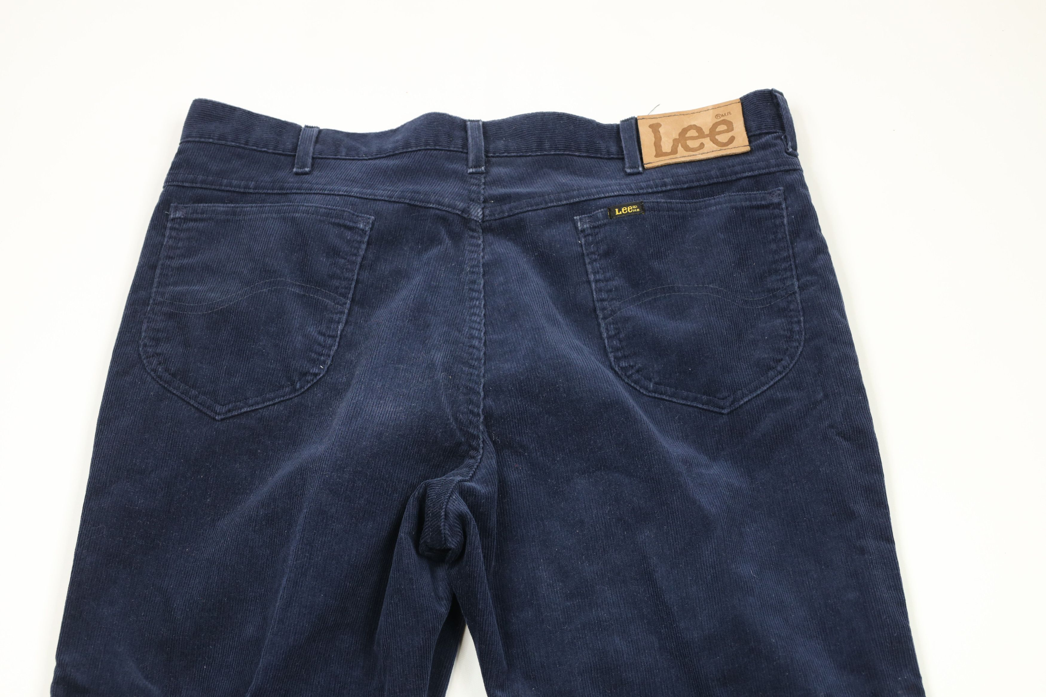 Lee × Vintage Vintage 90s Lee Straight Leg Corduroy Chino Pants Blue USA Size US 36 / EU 52 - 12 Thumbnail