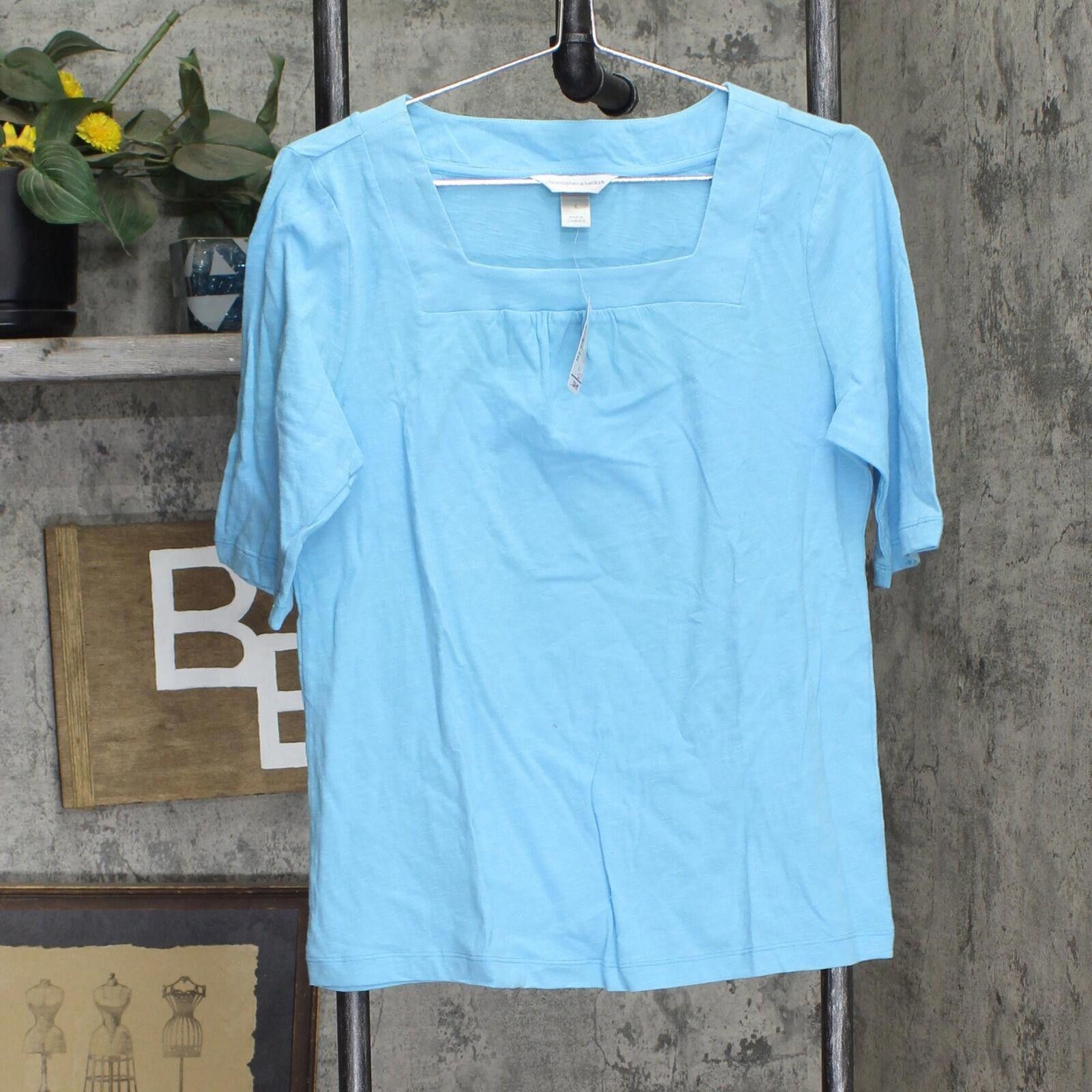Other NWT Christopher & Banks Short T-Shirt Tee 7305 S Blue Multi Size S / US 4 / IT 40 - 1 Thumbnail
