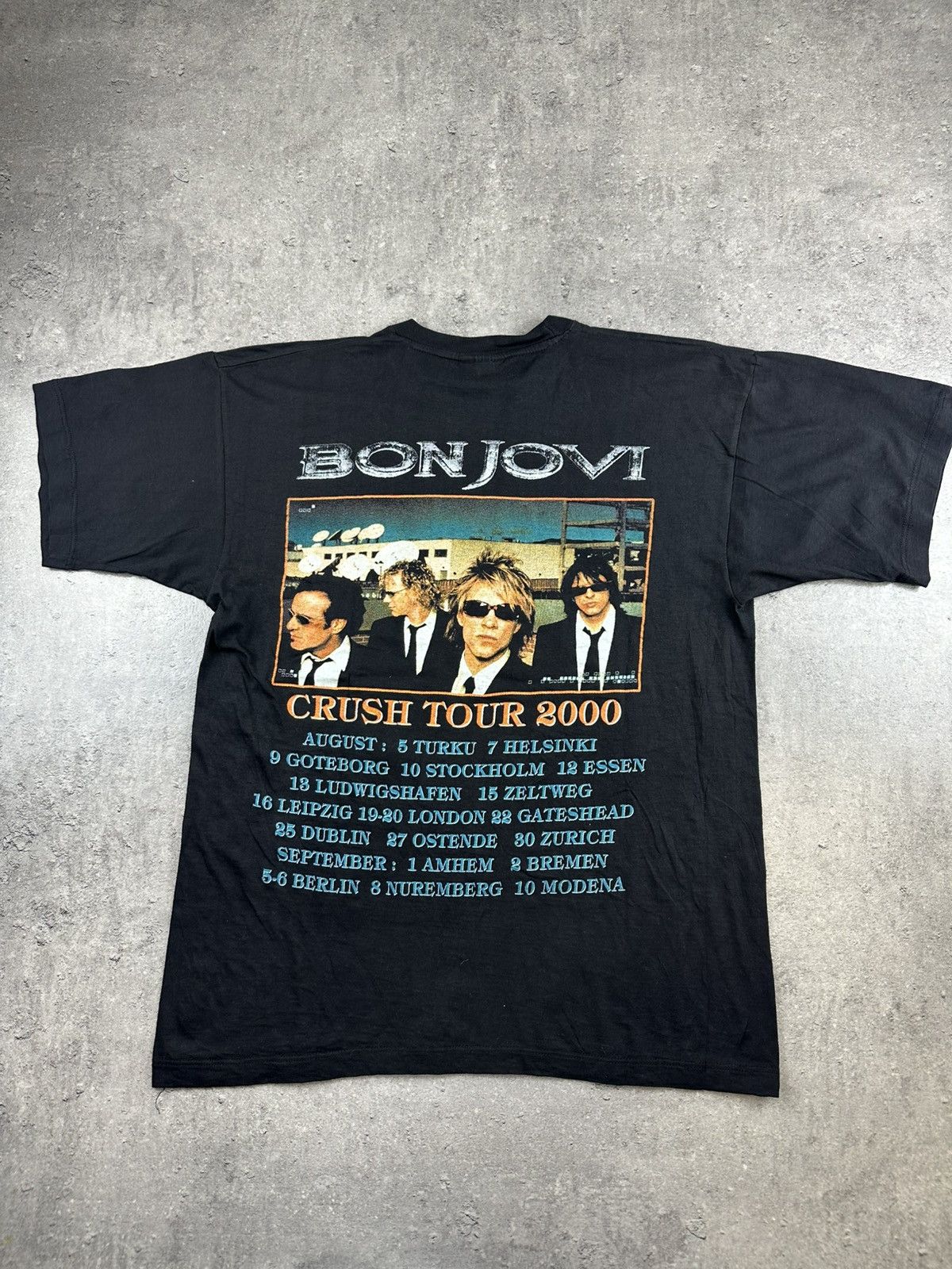 Bon Jovi T-shirt tee Bon Jovi crush tour 1999 vintage merch Size US M / EU 48-50 / 2 - 3 Thumbnail
