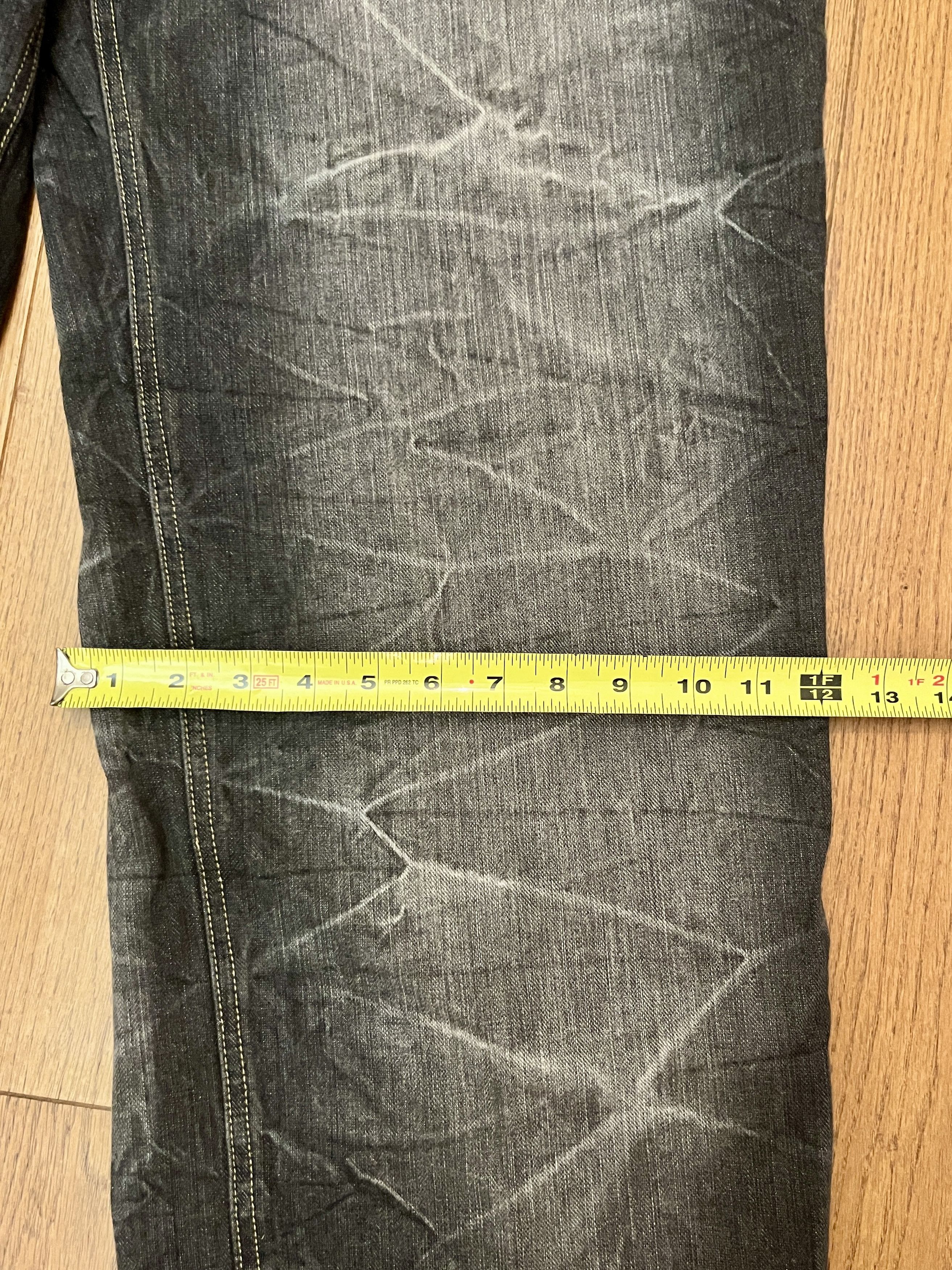 Vintage Vtg GodBody Y2K Wide Leg Baggy Lightning Wash Jeans Size US 34 / EU 50 - 8 Thumbnail