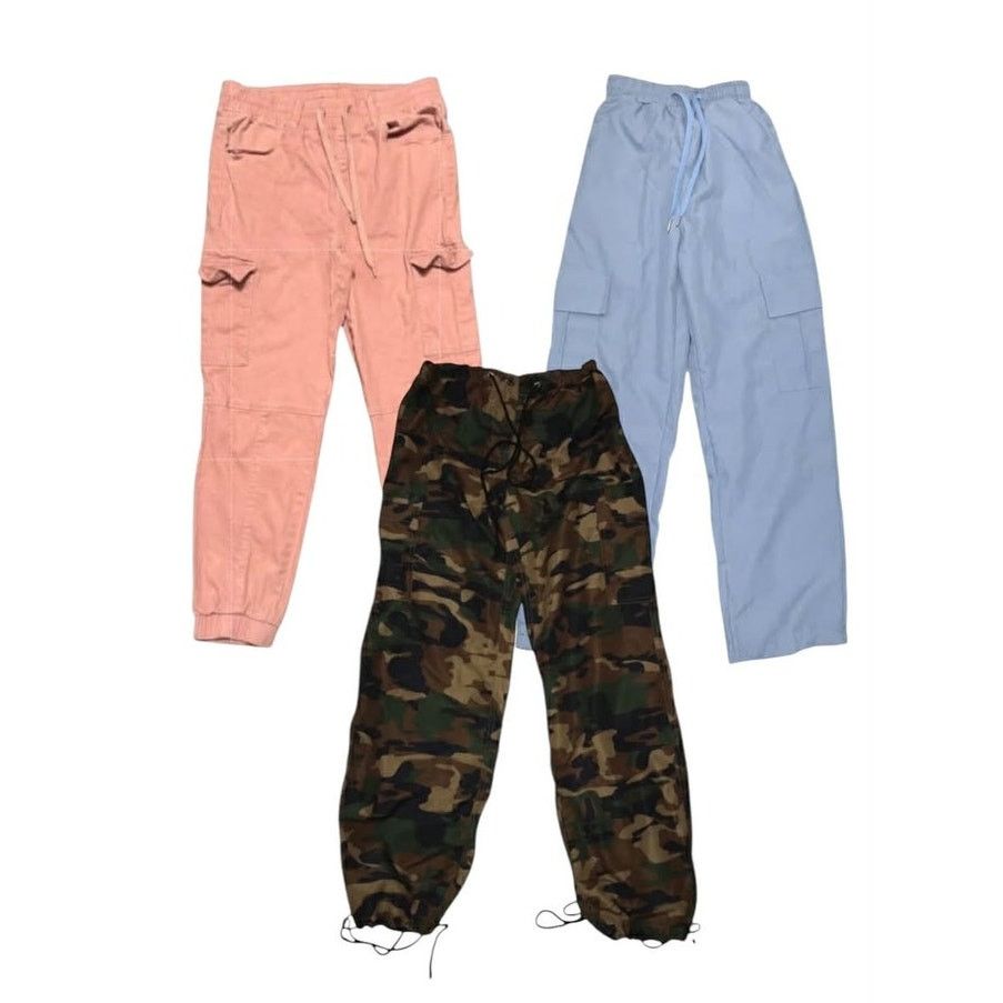 Other 3 Pair Casual Cargo Pants Jogger Adjust Sweatpants Loose SM Size 30" / US 8 / IT 44 - 1 Thumbnail