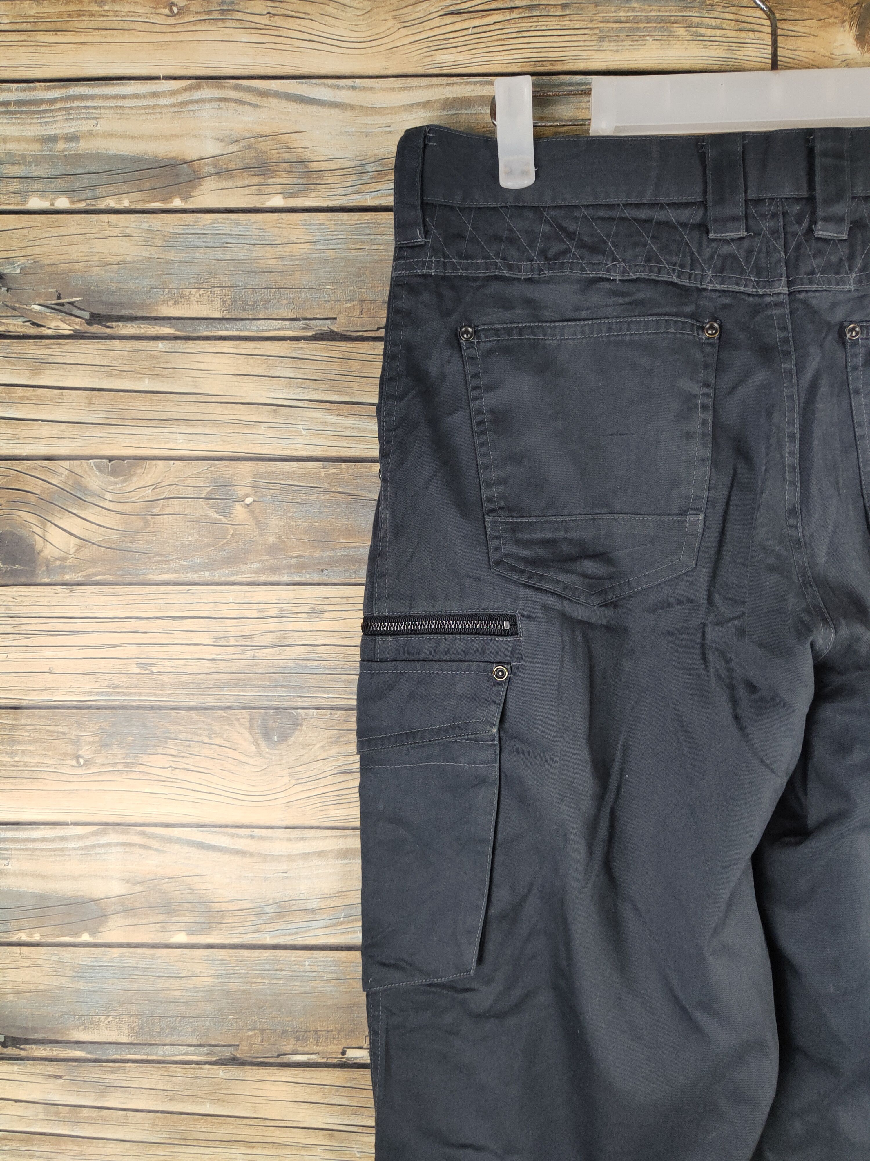Japanese Brand DL ZDragon Black Multipocket Joggers #2620 Size US 32 / EU 48 - 9 Thumbnail