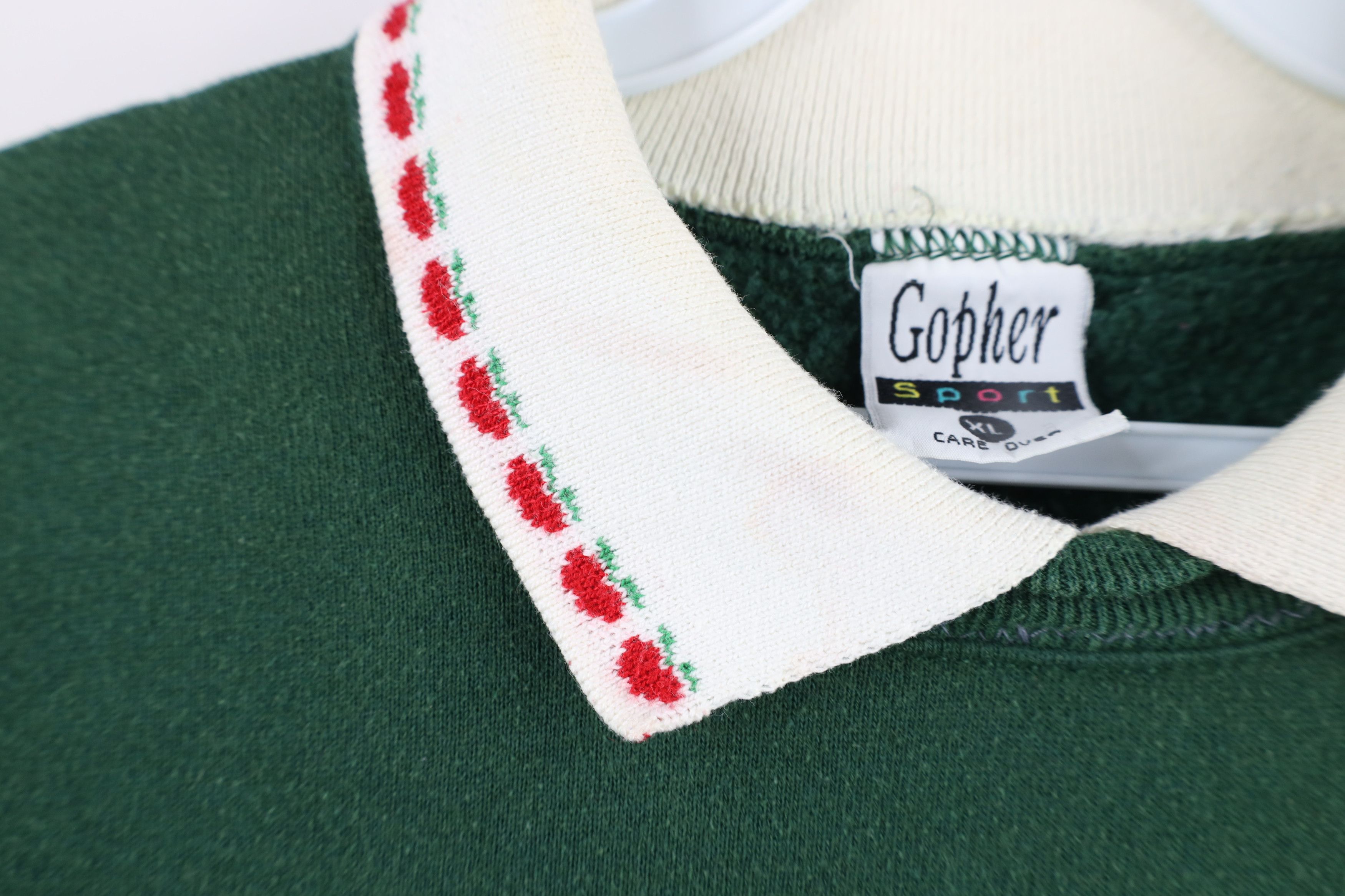 Vintage Vintage 90s Country Farmhouse Apple Collared Sweatshirt USA Size XL / US 12-14 / IT 48-50 - 5 Thumbnail