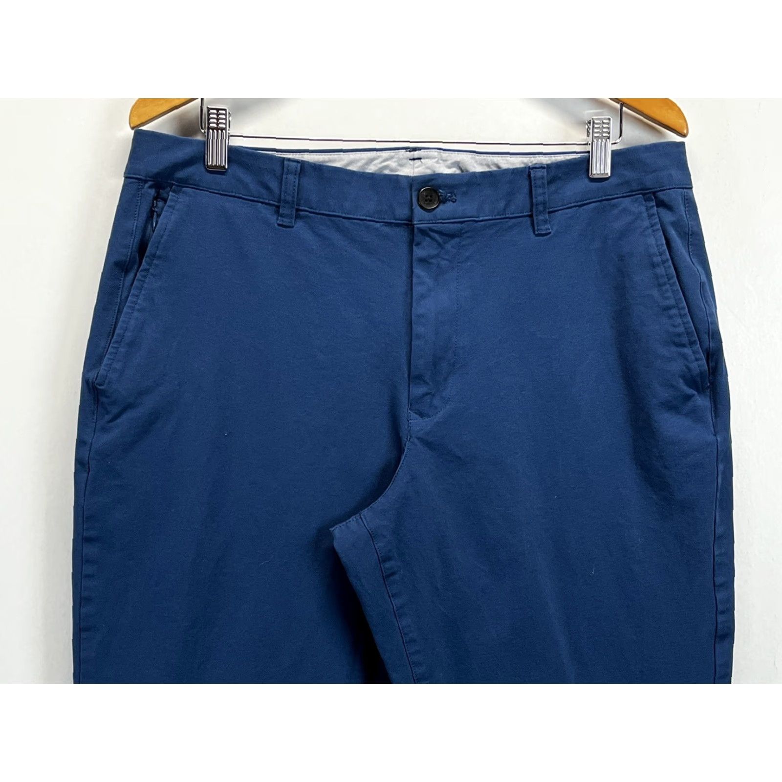 Bonobos Bonobos Men's Chino Pants 35x34 Blue Flat Front Regular GUC Size US 35 - 2 Thumbnail