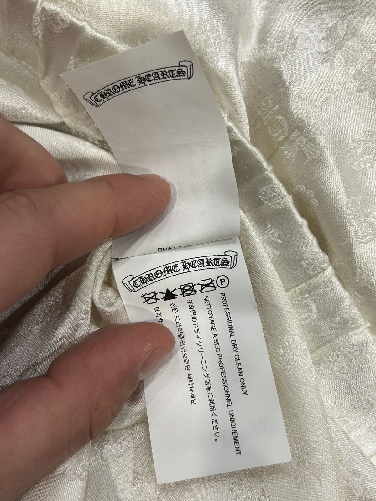 Chrome Hearts Chrome Hearts Silk Pants - White Size US 30 / EU 46 - 7 Thumbnail