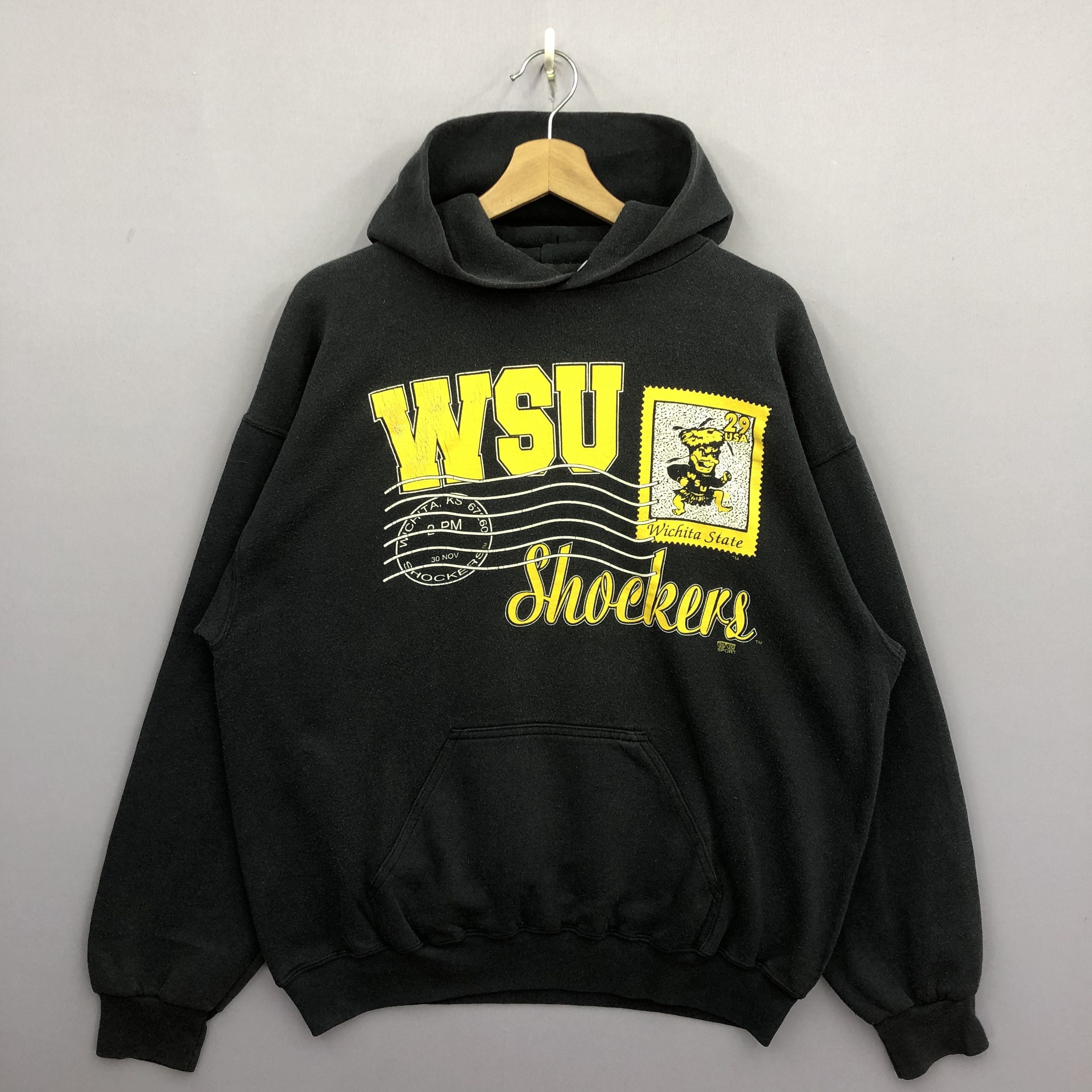 Vintage Wichita State University Shockers Hood Sweater Sweatshirt Size US L / EU 52-54 / 3 - 1 Thumbnail
