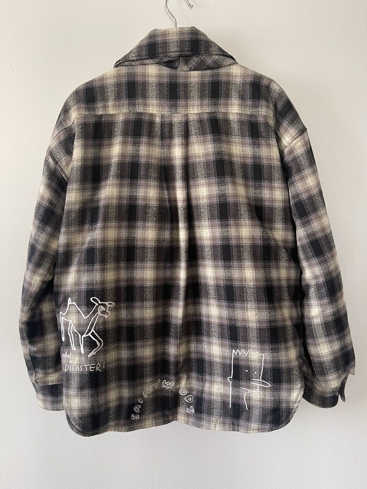 Saintwoods Saintwoods Grey Insulated Flannel Shirt Size US S / EU 44-46 / 1 - 4 Thumbnail
