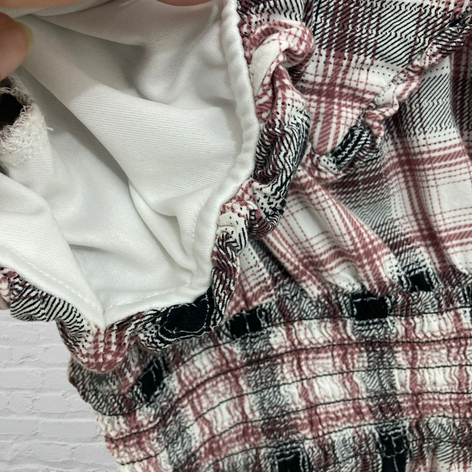 Other Y2K Plaid Smocked Crop Top M/L Size M / US 6-8 / IT 42-44 - 11 Thumbnail