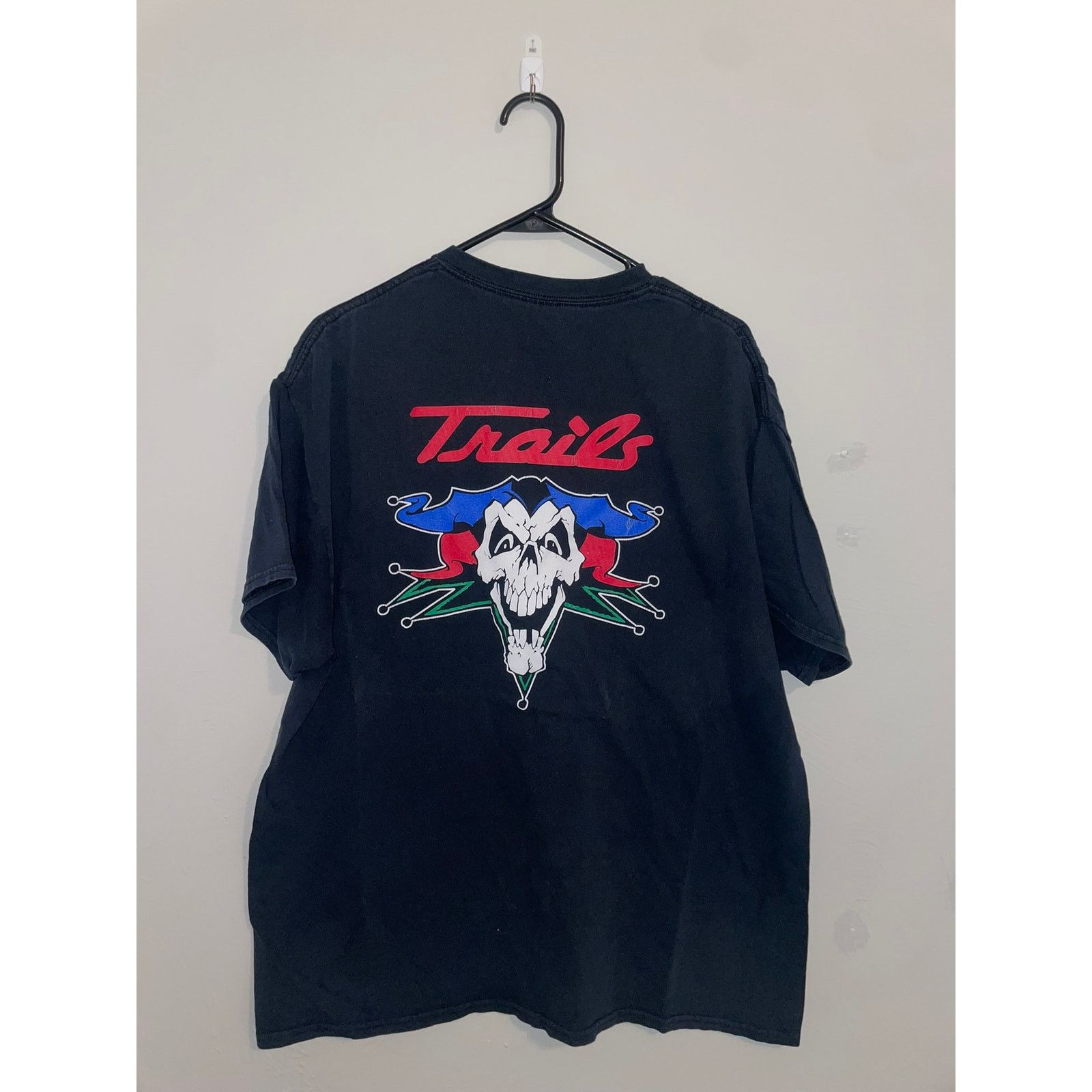 Vintage Vintage Trails Shirt Jester Logo Clown Evil Skull Tee XL 90s Size US XL / EU 56 / 4 - 1 Thumbnail