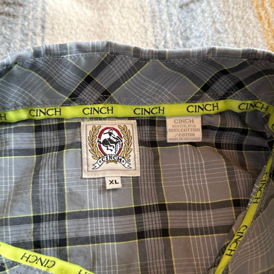 Vintage Cinch Shirt Men’s Plaid Button Up Long Sleeve Western Cowboy XL Size US XL / EU 56 / 4 - 2 Thumbnail