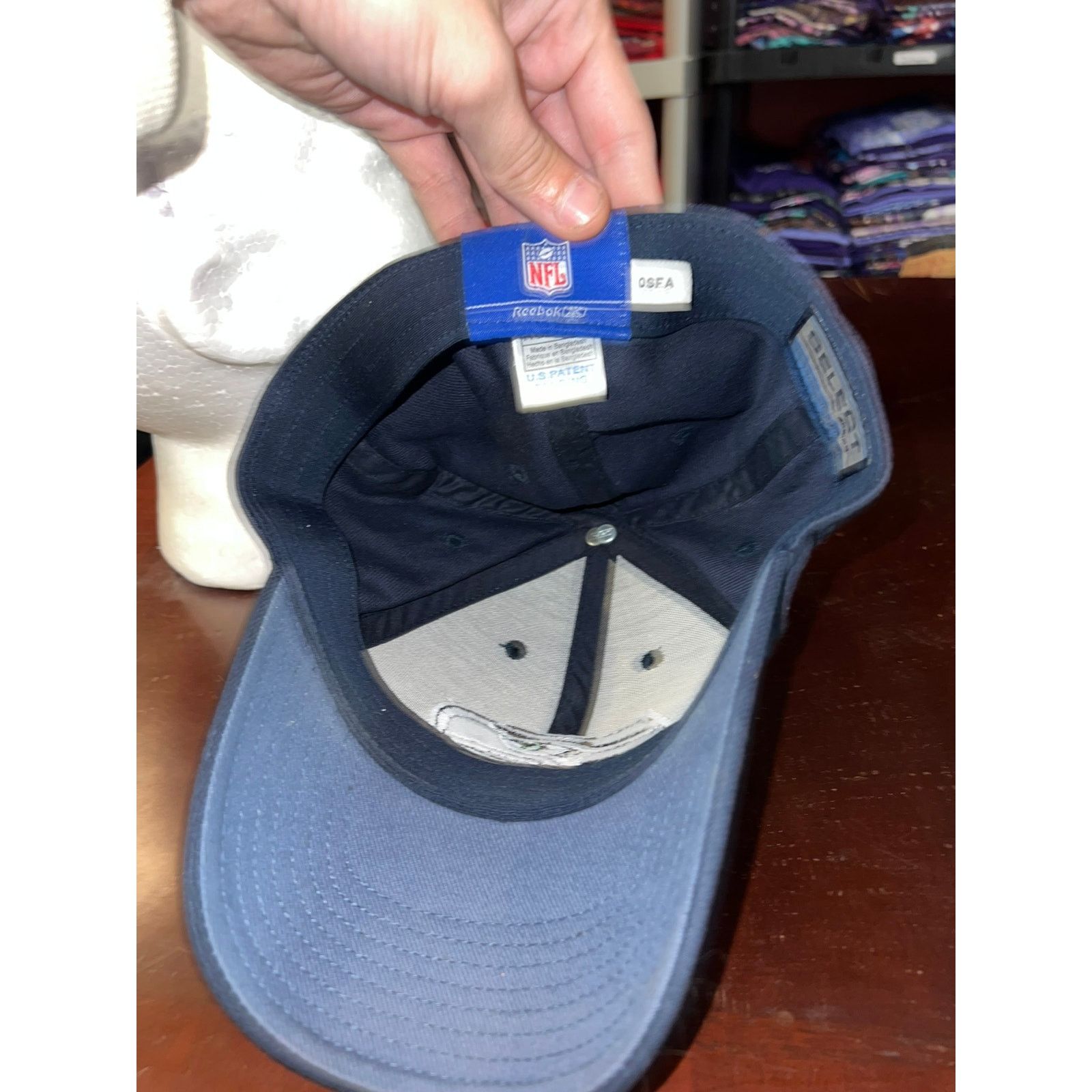 Reebok Reebok Seattle Seahawks Hat NFL Football Cap Headwear OS Size ONE SIZE - 6 Thumbnail