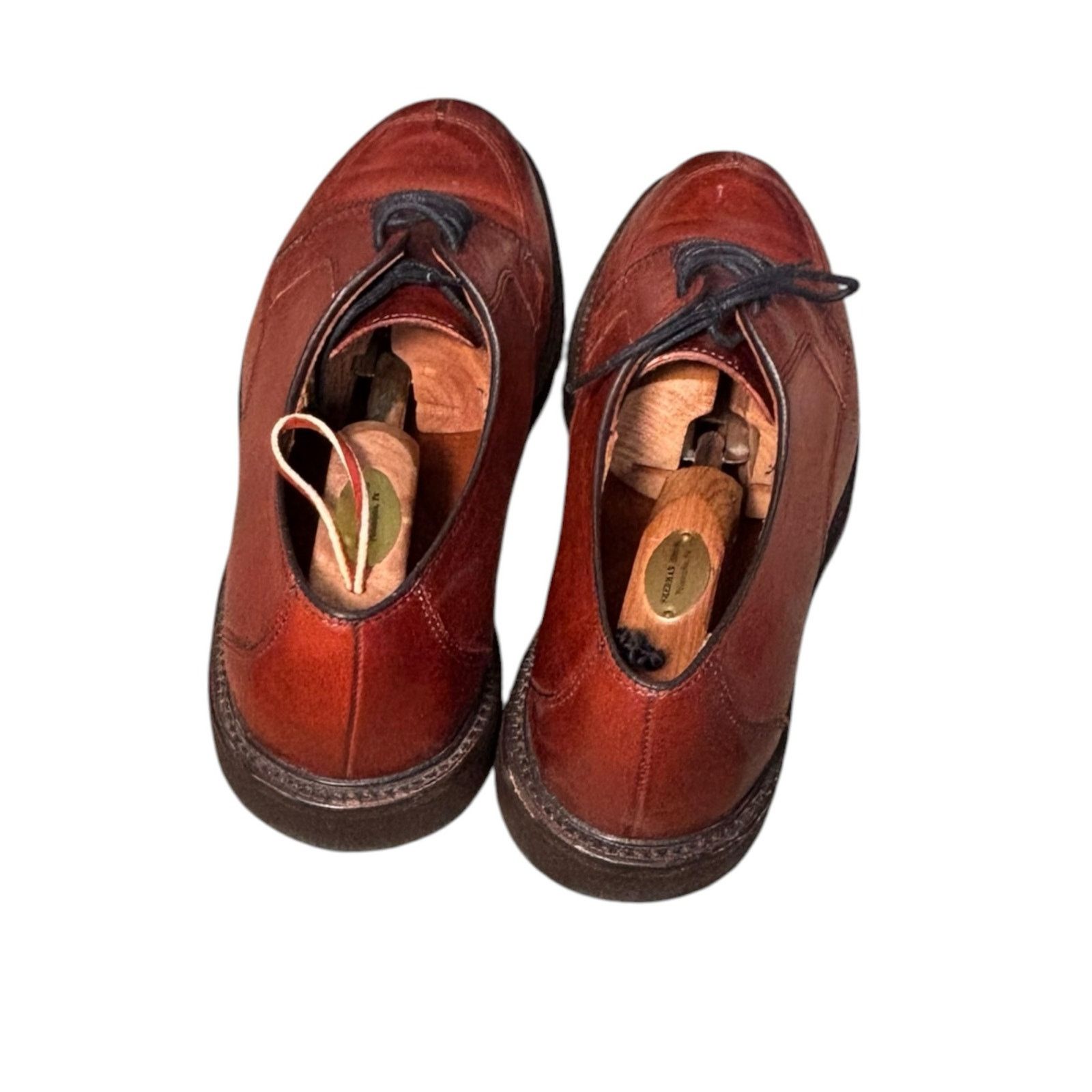 Allen Edmonds Vintage Allen Edmonds Split Toe Derby Shoes Cognac Brown 10 Size US 10 / EU 43 - 8 Thumbnail