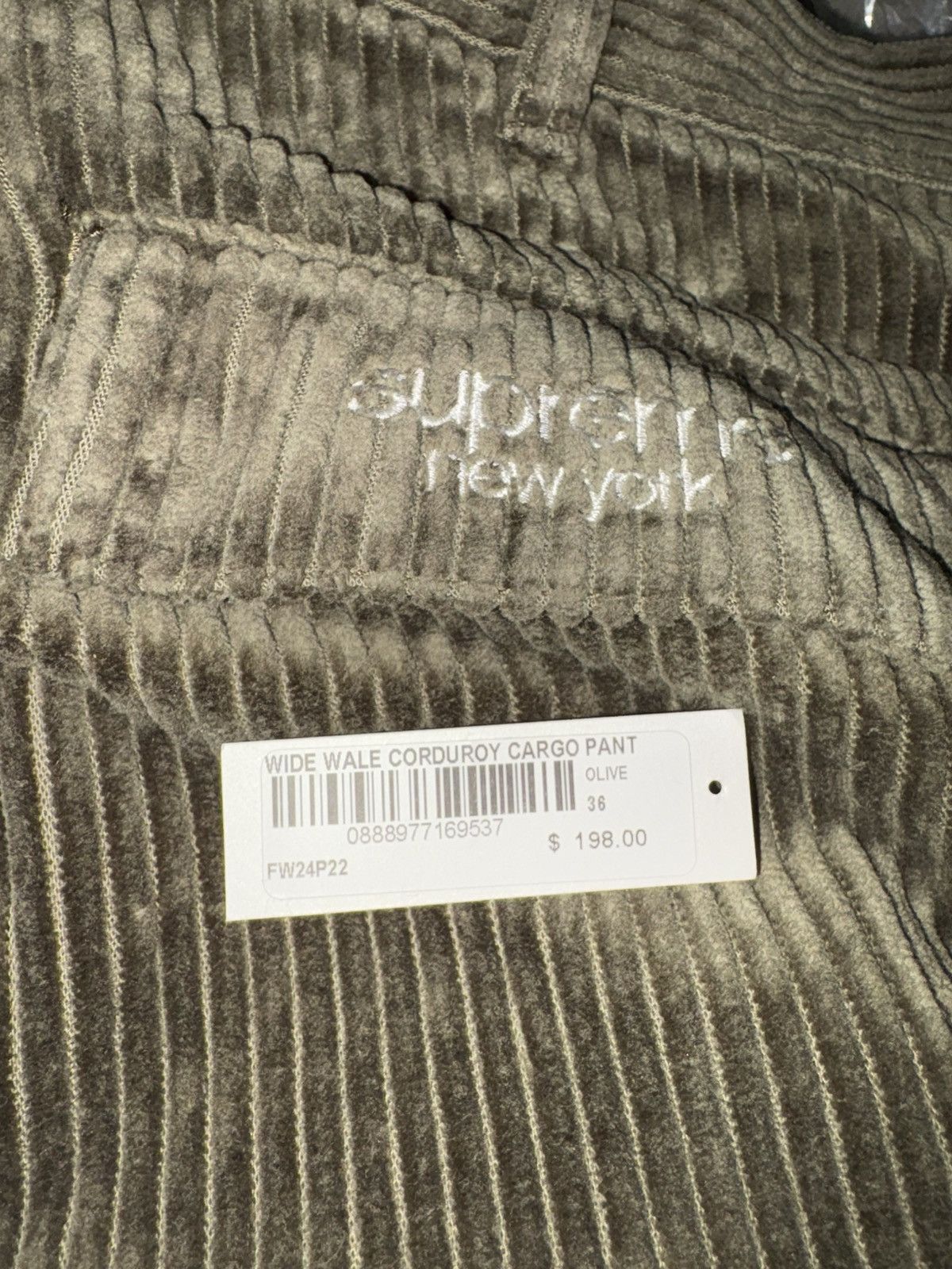 Supreme Supreme Wide Wale Corduroy Cargo Pant Size US 36 / EU 52 - 2 Thumbnail