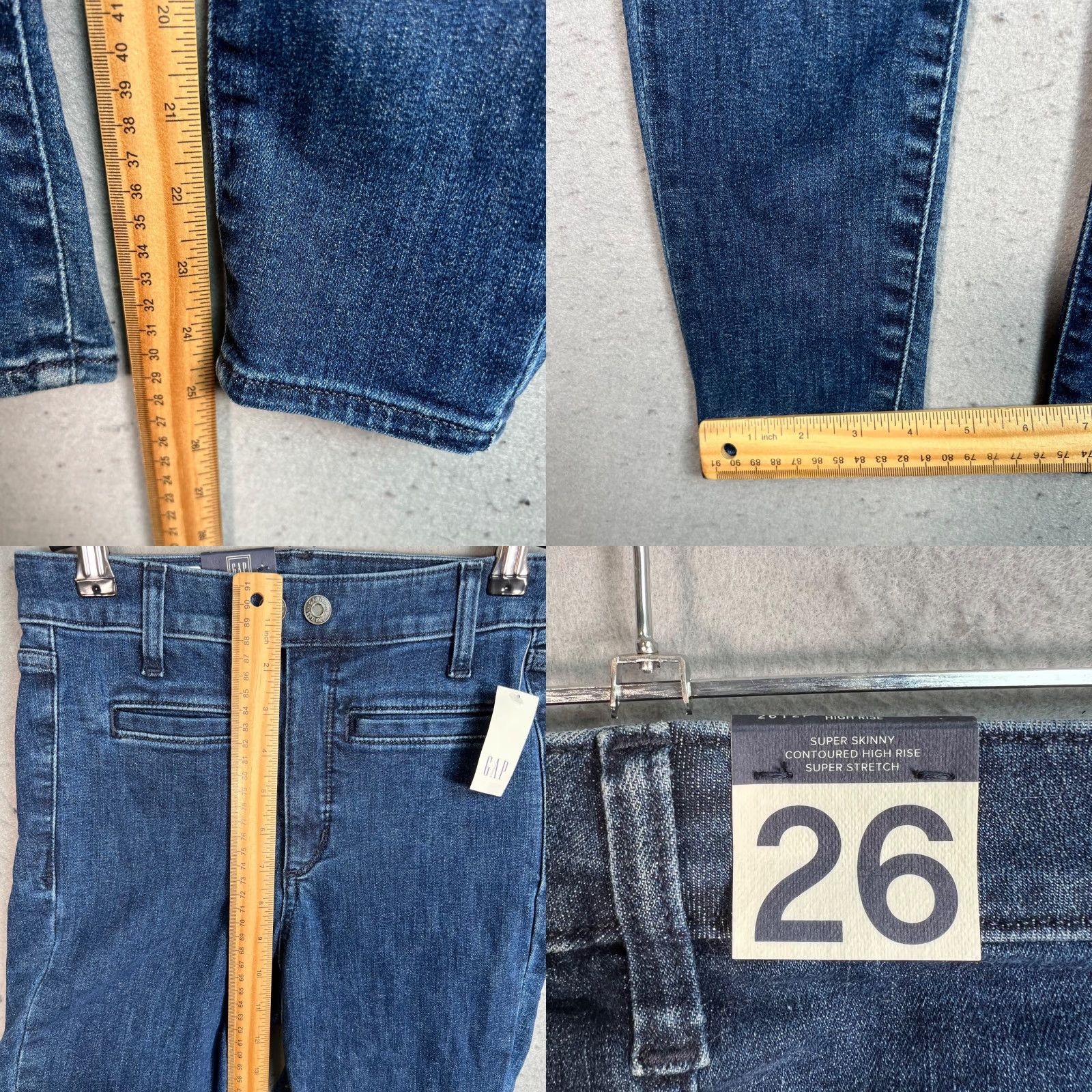 Gap Gap Jeans Womens Size 26 2P Universal Mid Rise Jegging Denim Blue Stretch Shirt? Size 26" / US 2 / IT 38 - 8 Thumbnail