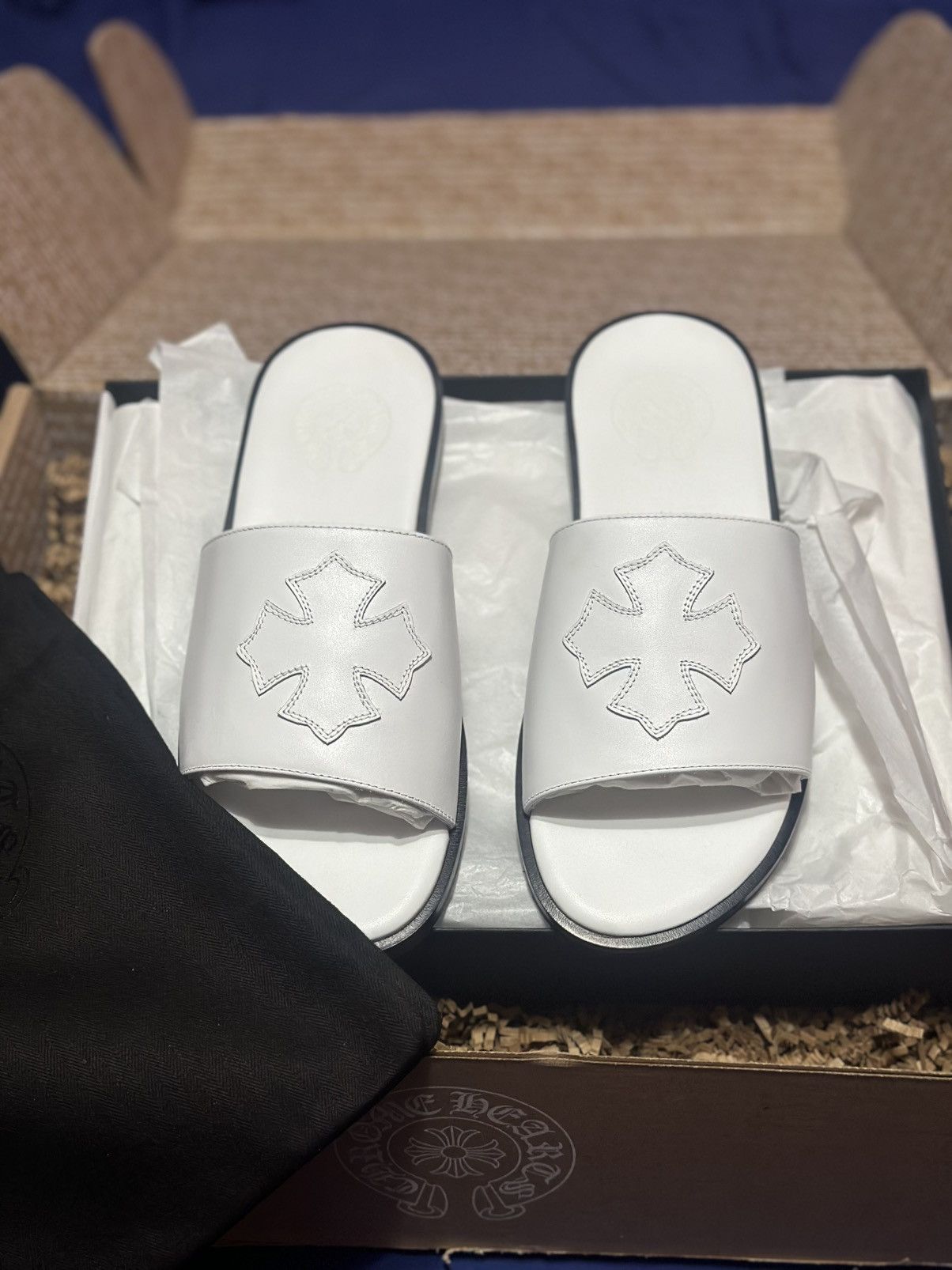 Chrome Hearts Chrome hearts slides Size US 7 / EU 40 - 2 Thumbnail