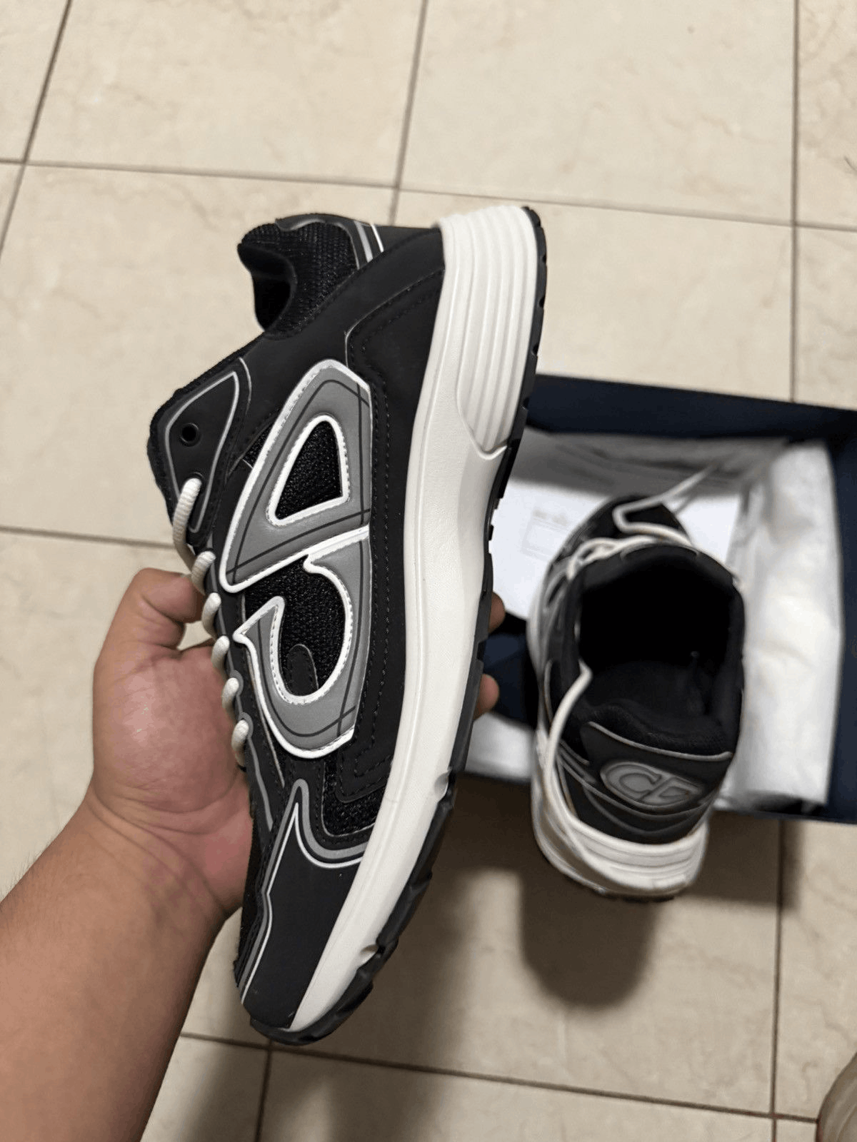 Dior Dior B30 Sneaker Black Mesh Size US 9 / EU 42 - 6 Thumbnail