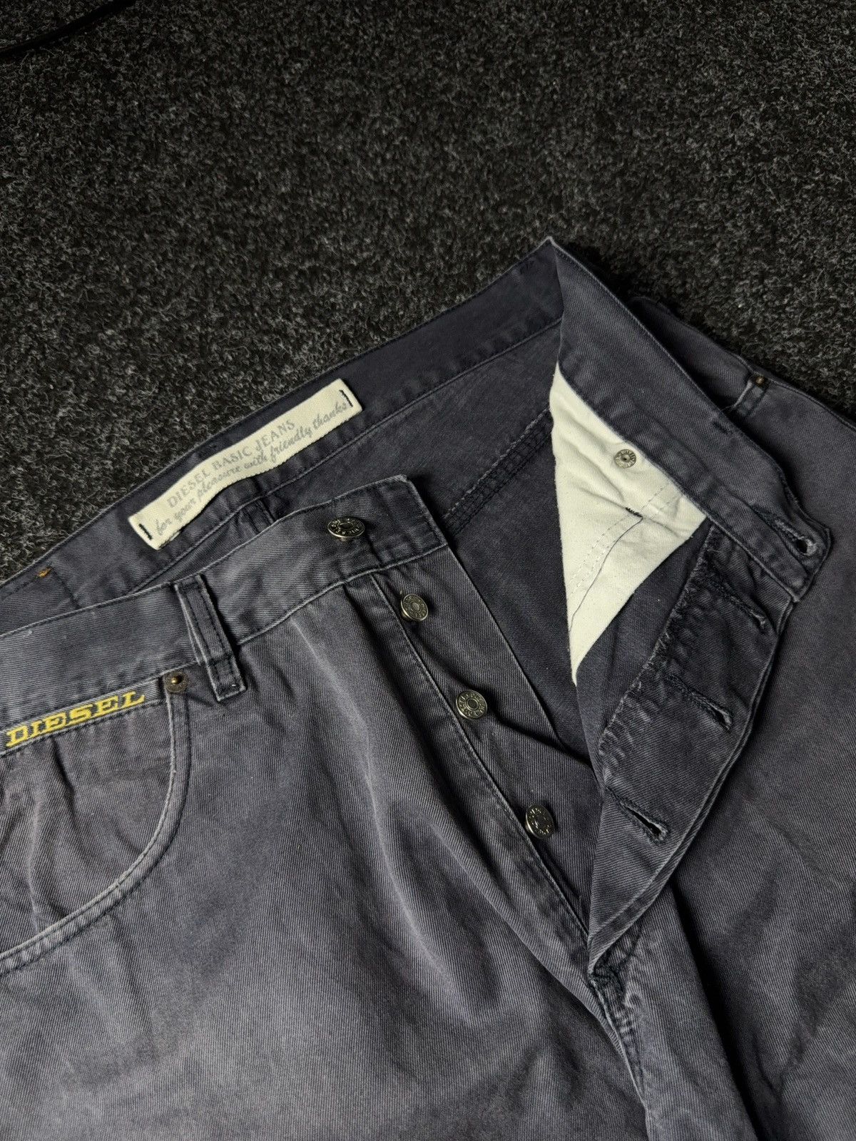 Diesel Avant Garde 90s Retro Y2K Luxury Faded Diesel pants Jeans Size US 33 - 9 Thumbnail