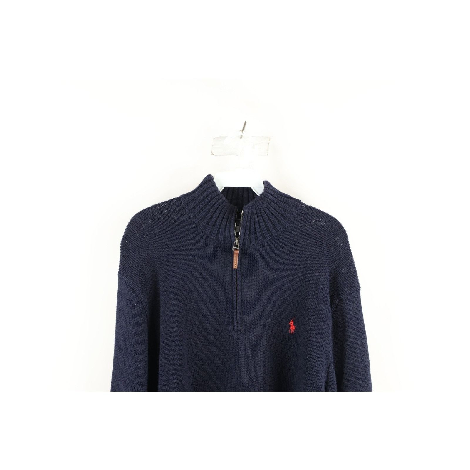 Polo Ralph Lauren Vintage 90s Ralph Lauren Faded Cotton Ribbed Knit Sweater Size US XL / EU 56 / 4 - 2 Thumbnail