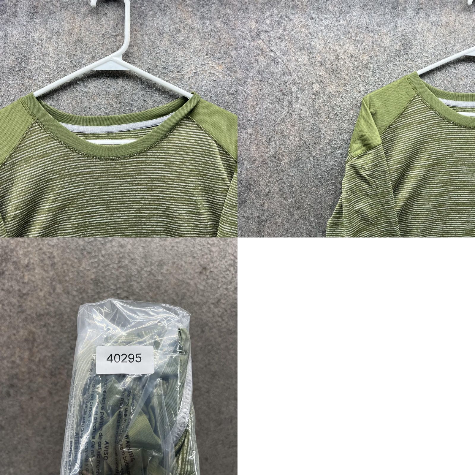 Vintage Reel Legends Shirt Mens Large Green Striped Freeline Life Tee Tagless Outdoor Summer Reg/Adult Size US L / EU 52-54 / 3 - 8 Thumbnail
