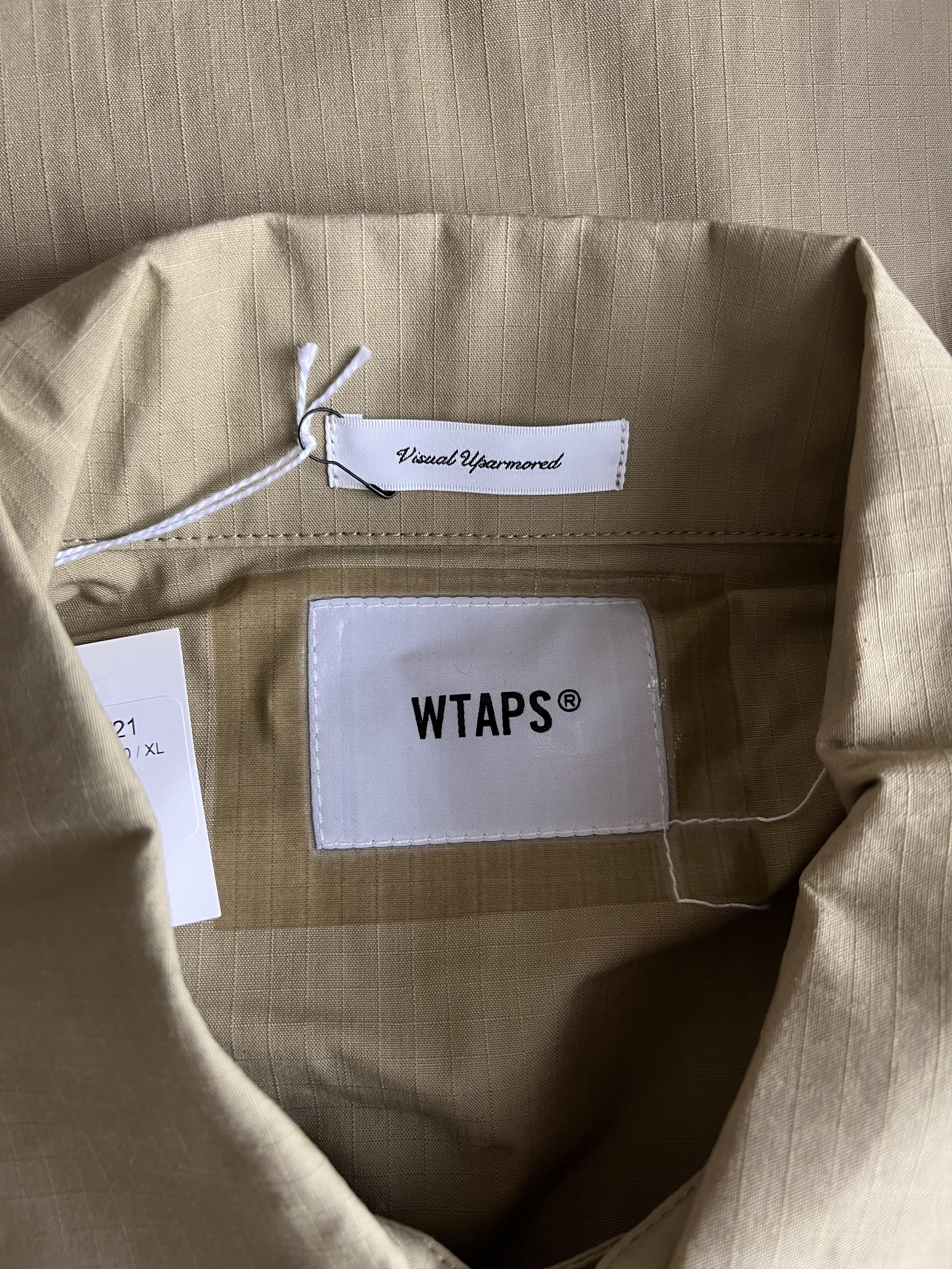 Wtaps WTAPS WMILL-LS Ripstop Overshirt in Beige Size US XL / EU 56 / 4 - 8 Thumbnail
