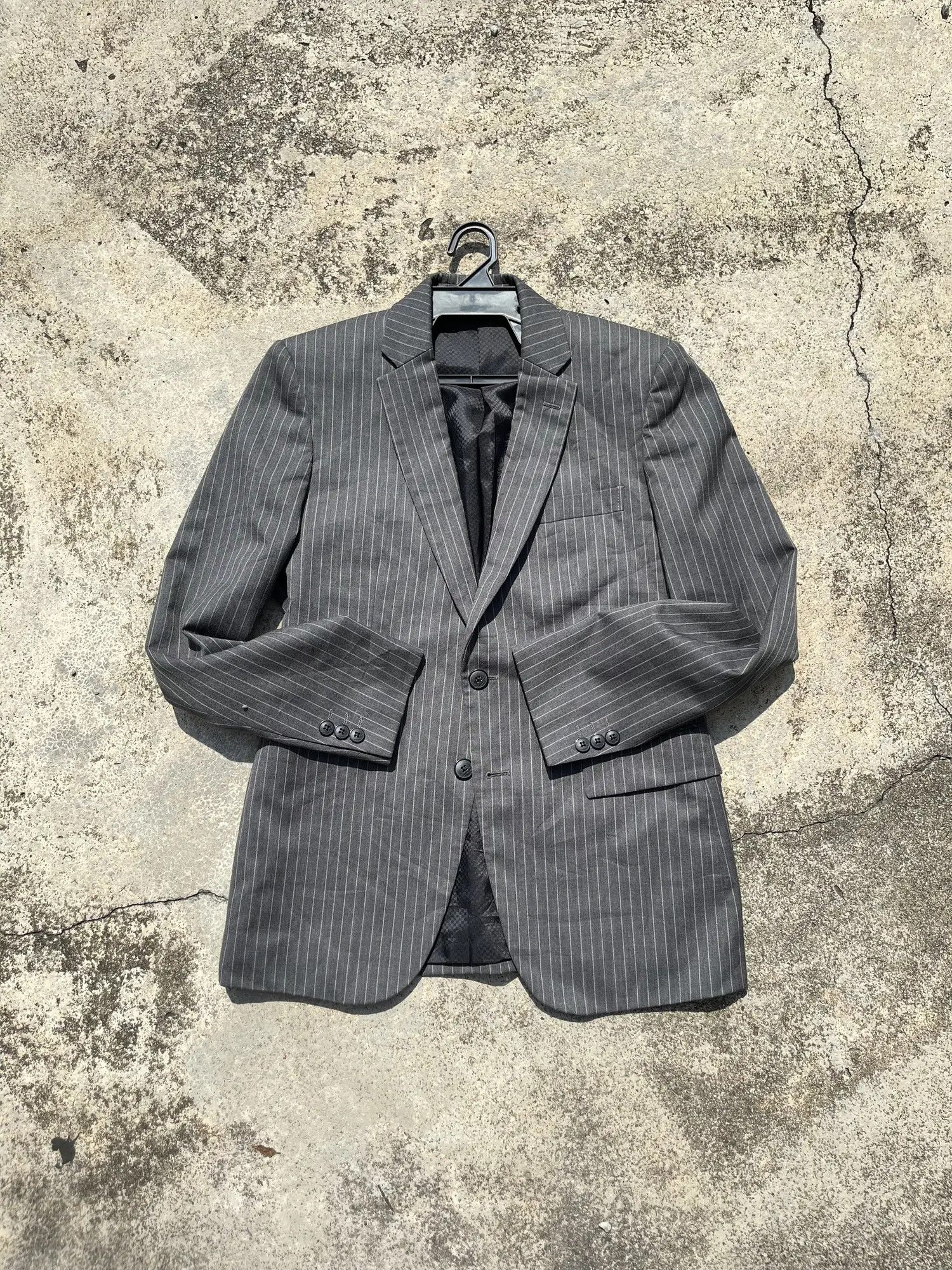 Issey Miyake Issey Miyake Tete Homme Pinstripe Jacket Size US M / EU 48-50 / 2 - 2 Thumbnail