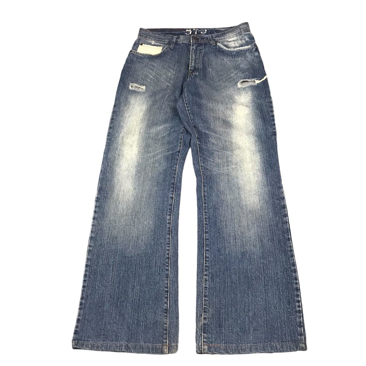 BAGGY DENIM 573 DISTRESSED DENIM PANTS 144
