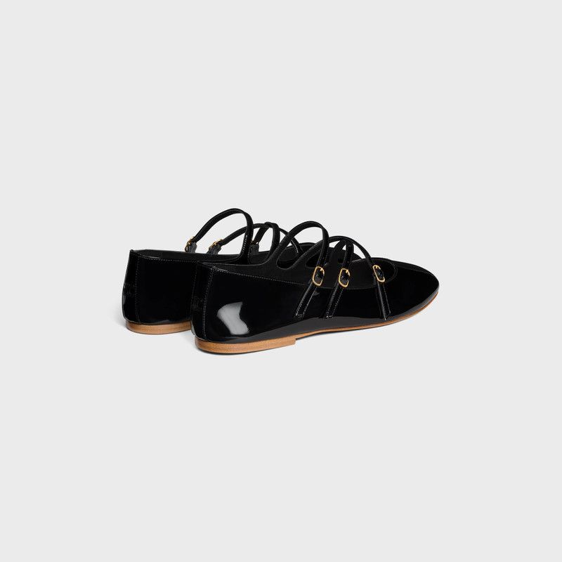 Celine o1bcso1str0126 360194582C Criss Cross Babies Ballerina Flats Size US 10 / IT 40 - 3 Thumbnail