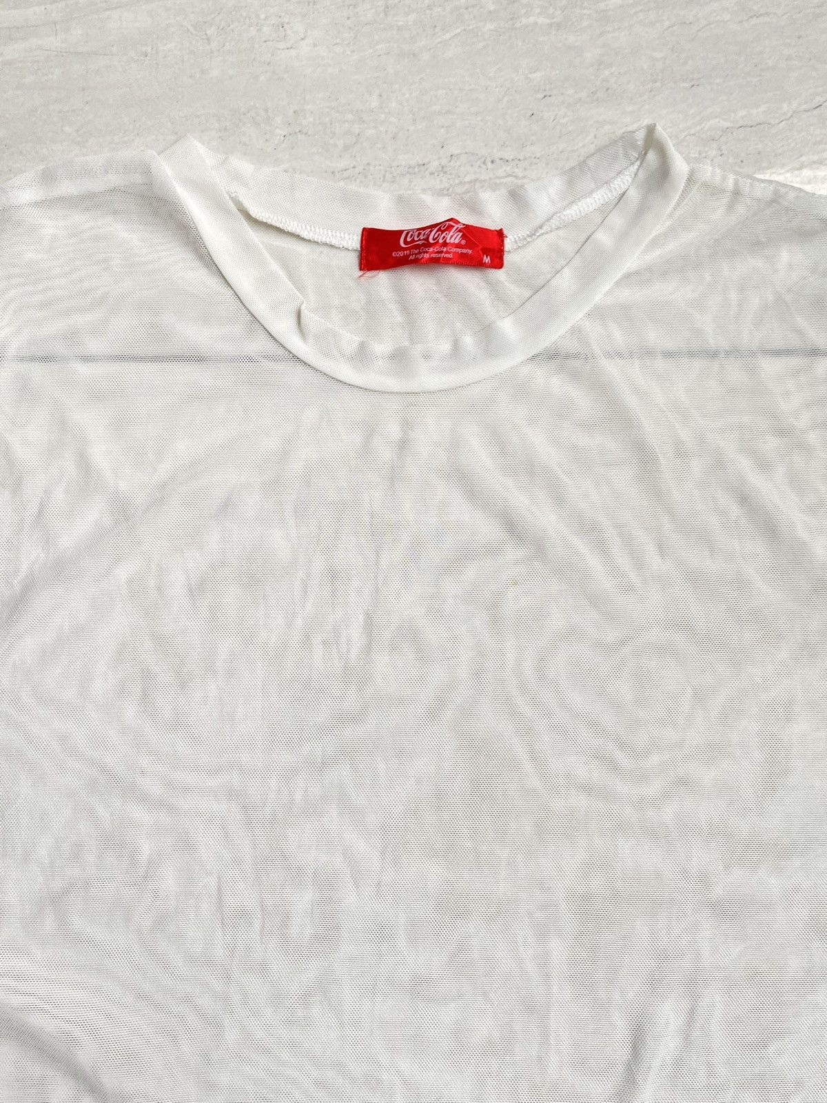 Coca Cola COCA COLA White Mesh T-shirt Size US M / EU 48-50 / 2 - 9 Thumbnail