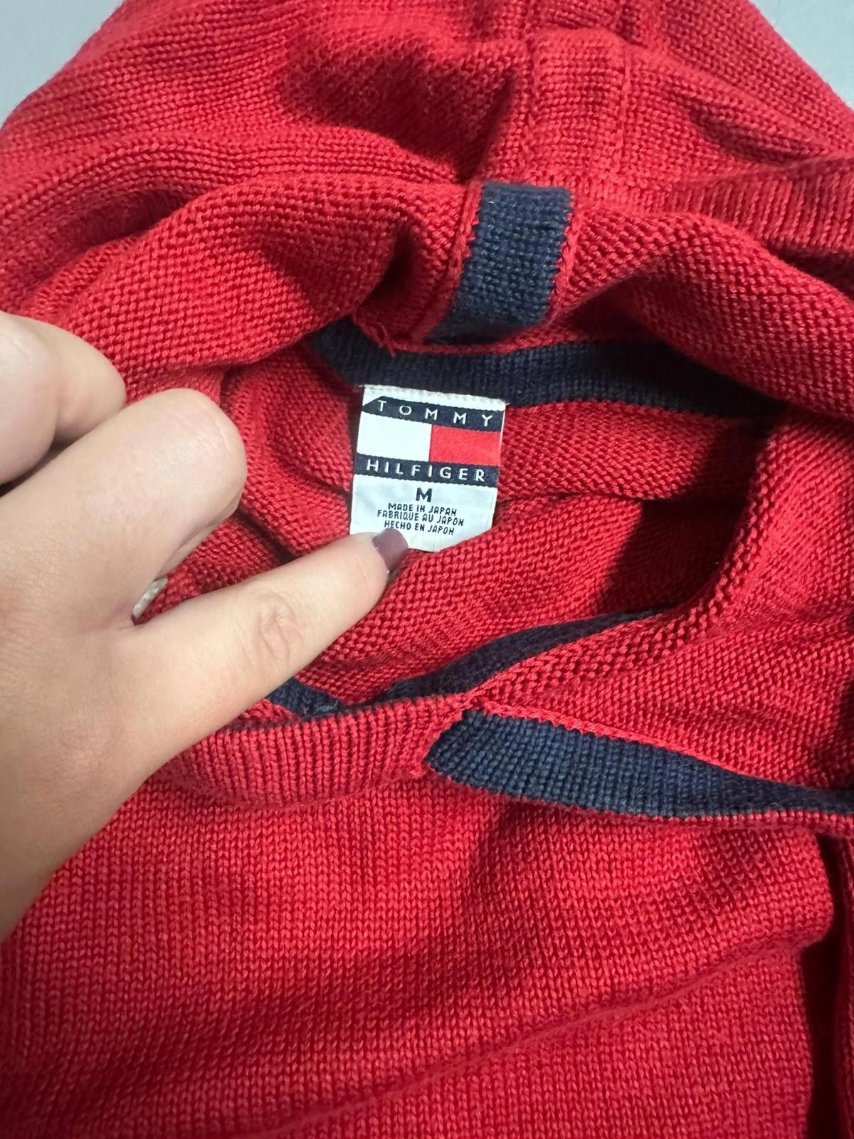 Tommy Hilfiger Tommy Hilfiger Red Hooded Sweatshirt Size US M / EU 48-50 / 2 - 3 Thumbnail