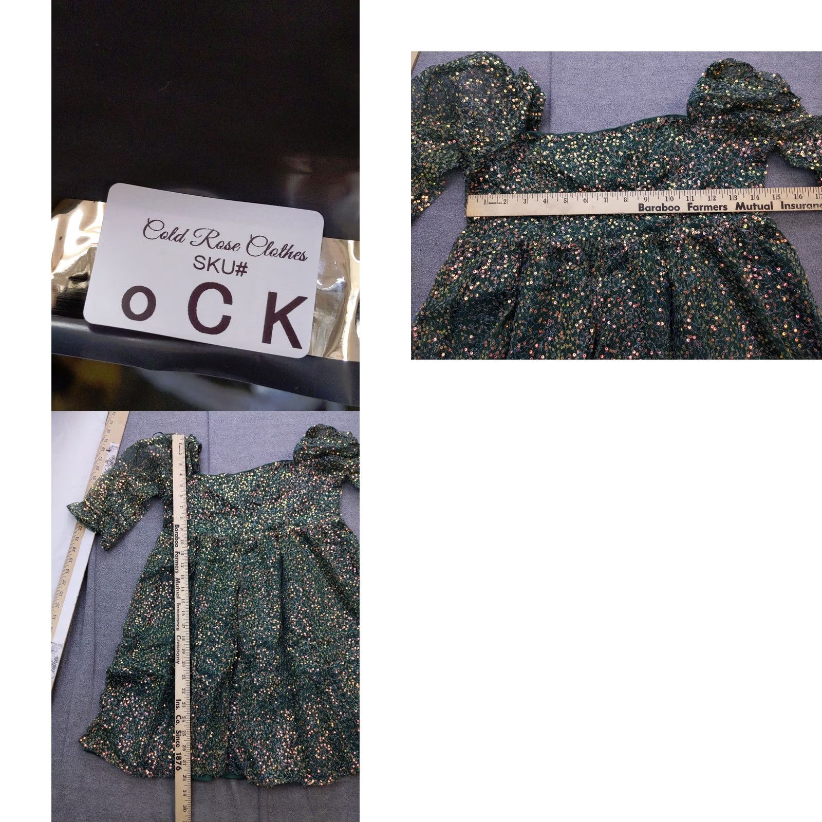 Vintage Altar'd State Shining Sequin Dress Womens S Green Cocktail Sequin Fairycore Mini Dress Holiday Party Womens S Green Sequin Dress Size S / US 4 / IT 40 - 8 Thumbnail