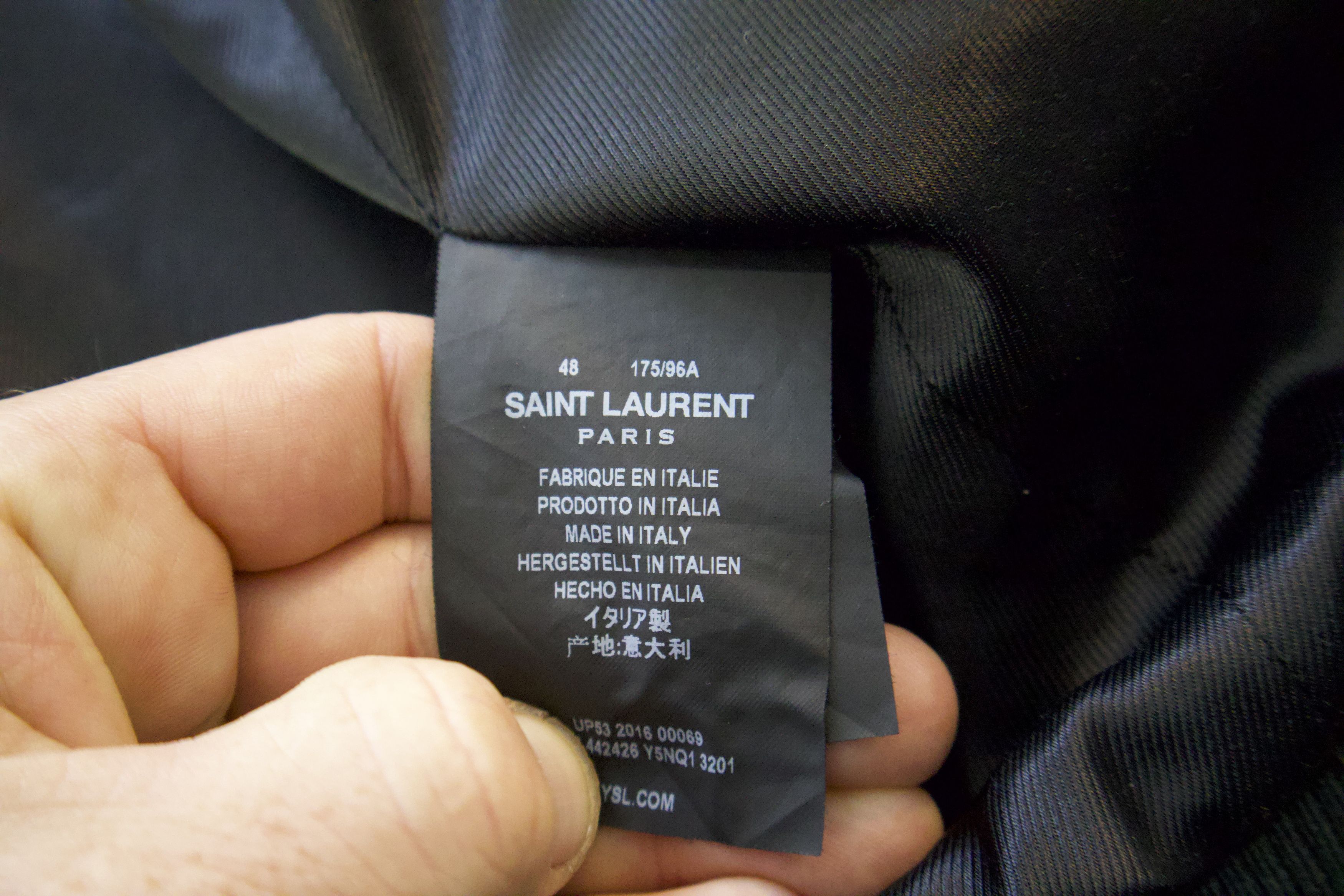 Yves Saint Laurent ULTRA RARE YSL DARK GREEN LEATHER JKT Size US M / EU 48-50 / 2 - 5 Thumbnail