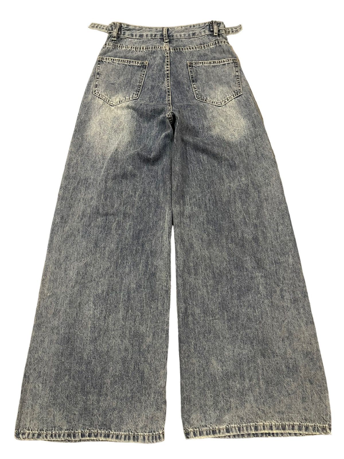 Japanese Brand Vintage Japanese Brand Adjustable Waist Distress Baggy Jeans Size 26" / US 2 / IT 38 - 2 Thumbnail